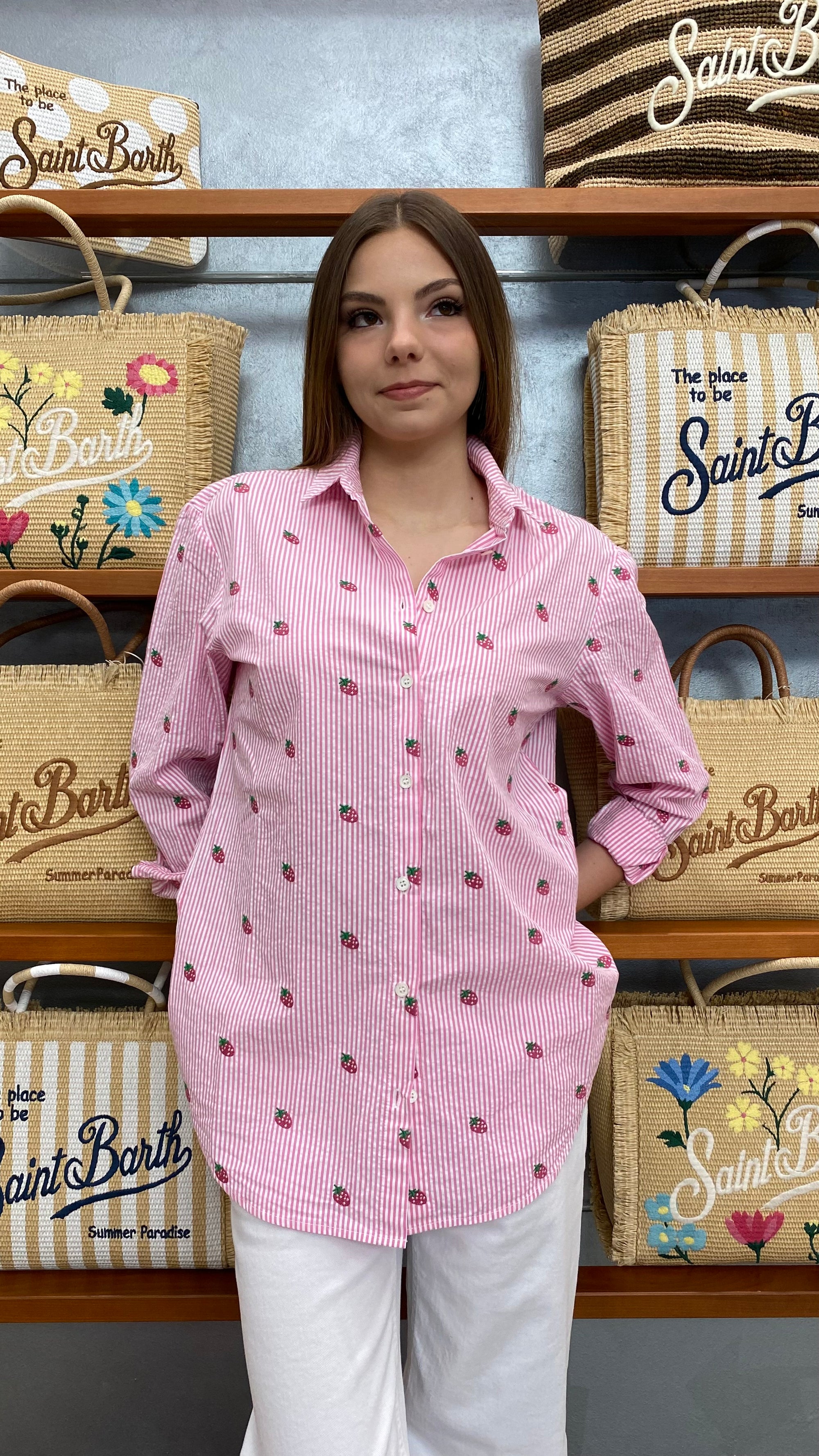 SAINT BARTH CAMICIA BRIGITTE FRAGOLINE