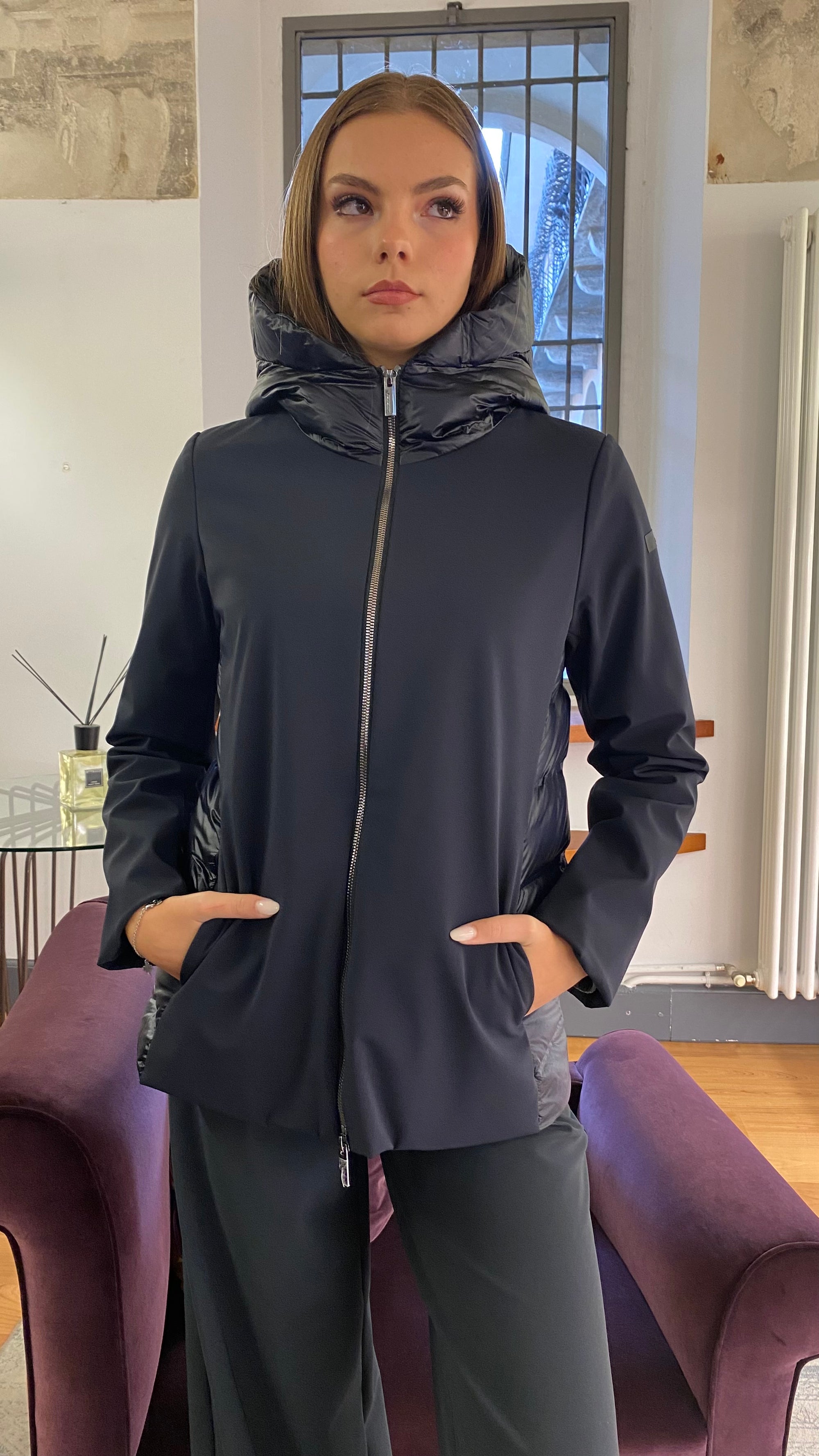RRD PIUMINO CORTO DOUBLE FABRIC
