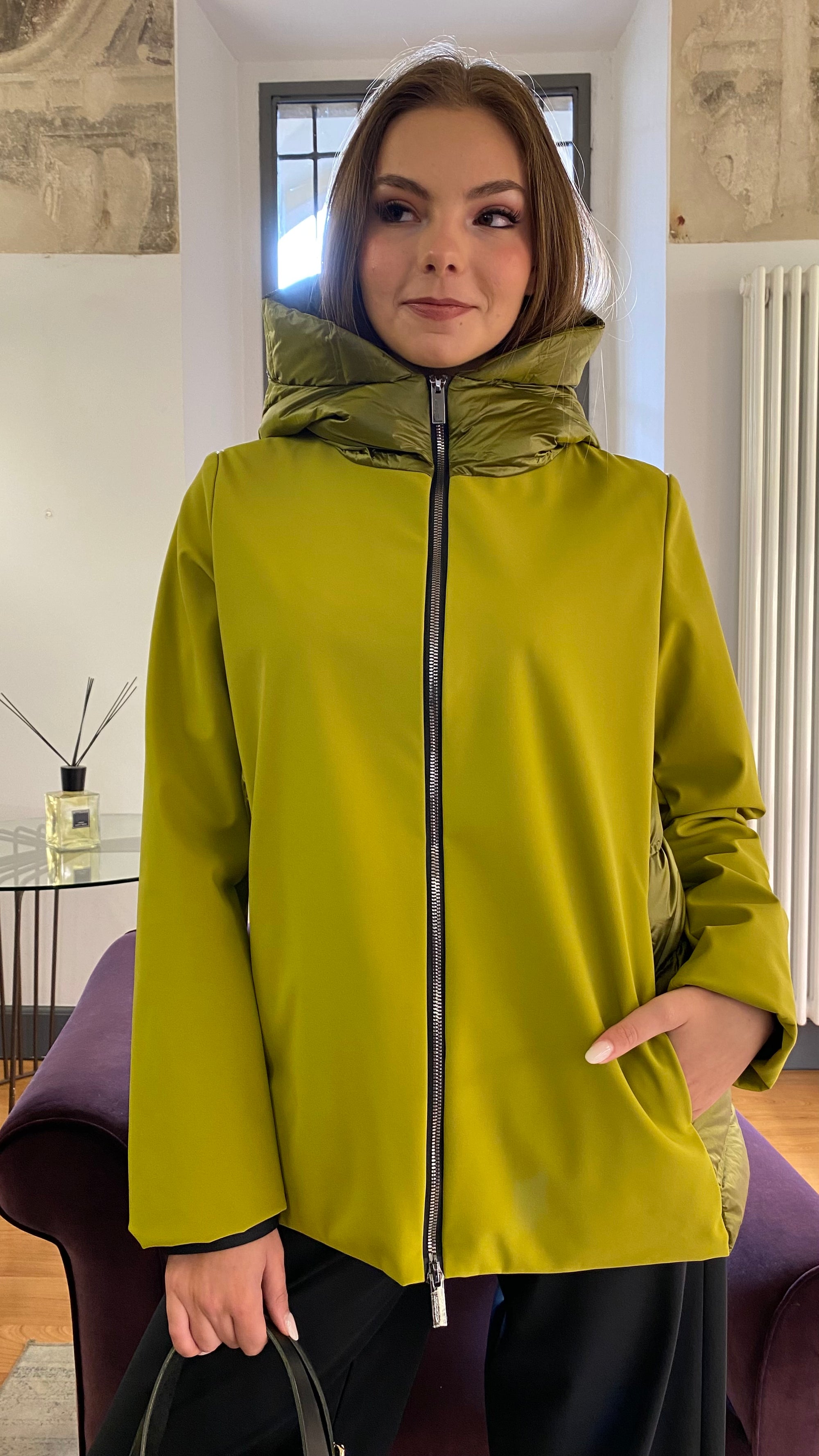 RRD PIUMINO CORTO DOUBLE FABRIC