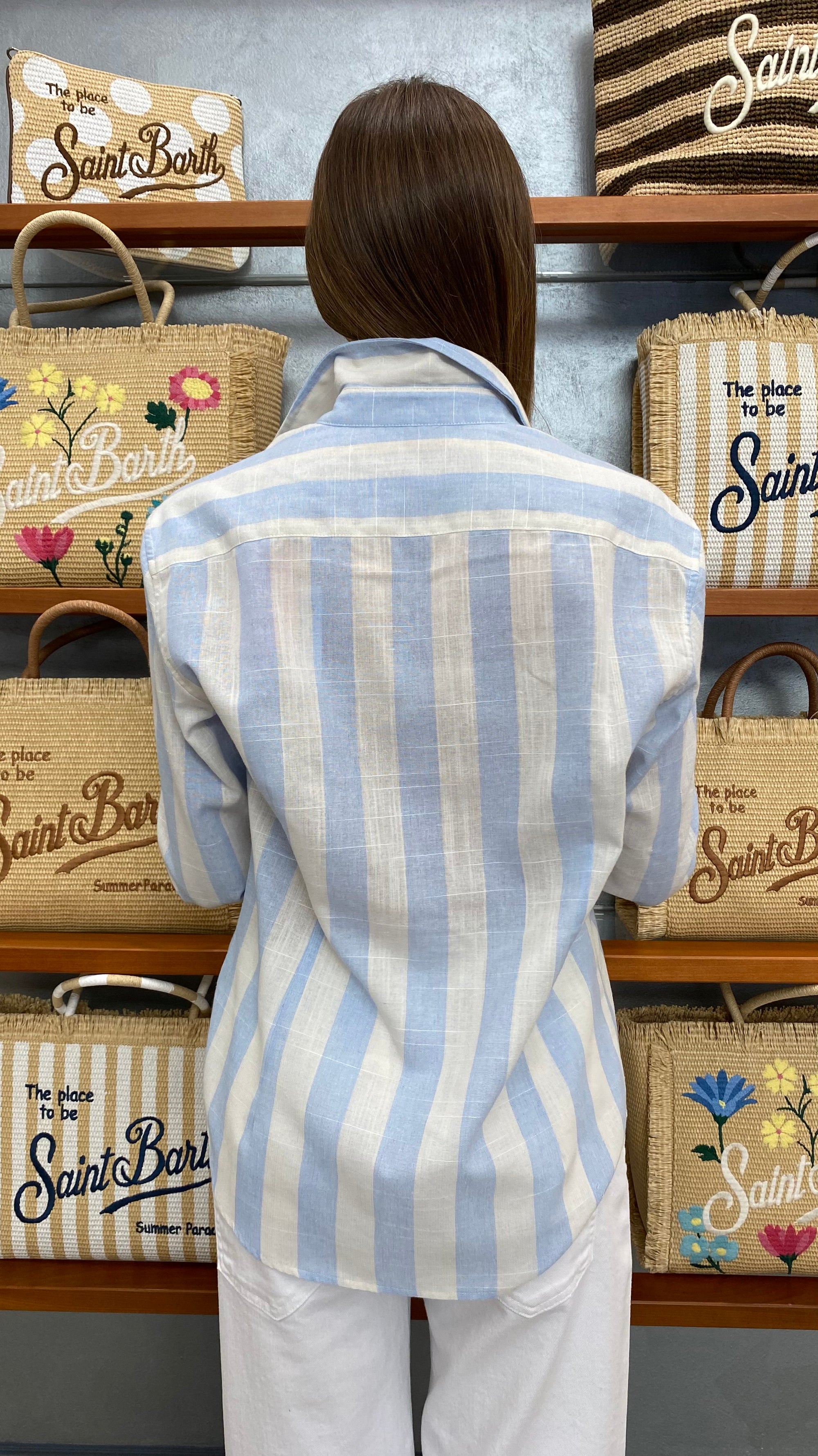 SAINT BARTH CAMICIA RIGATA MEREDITH