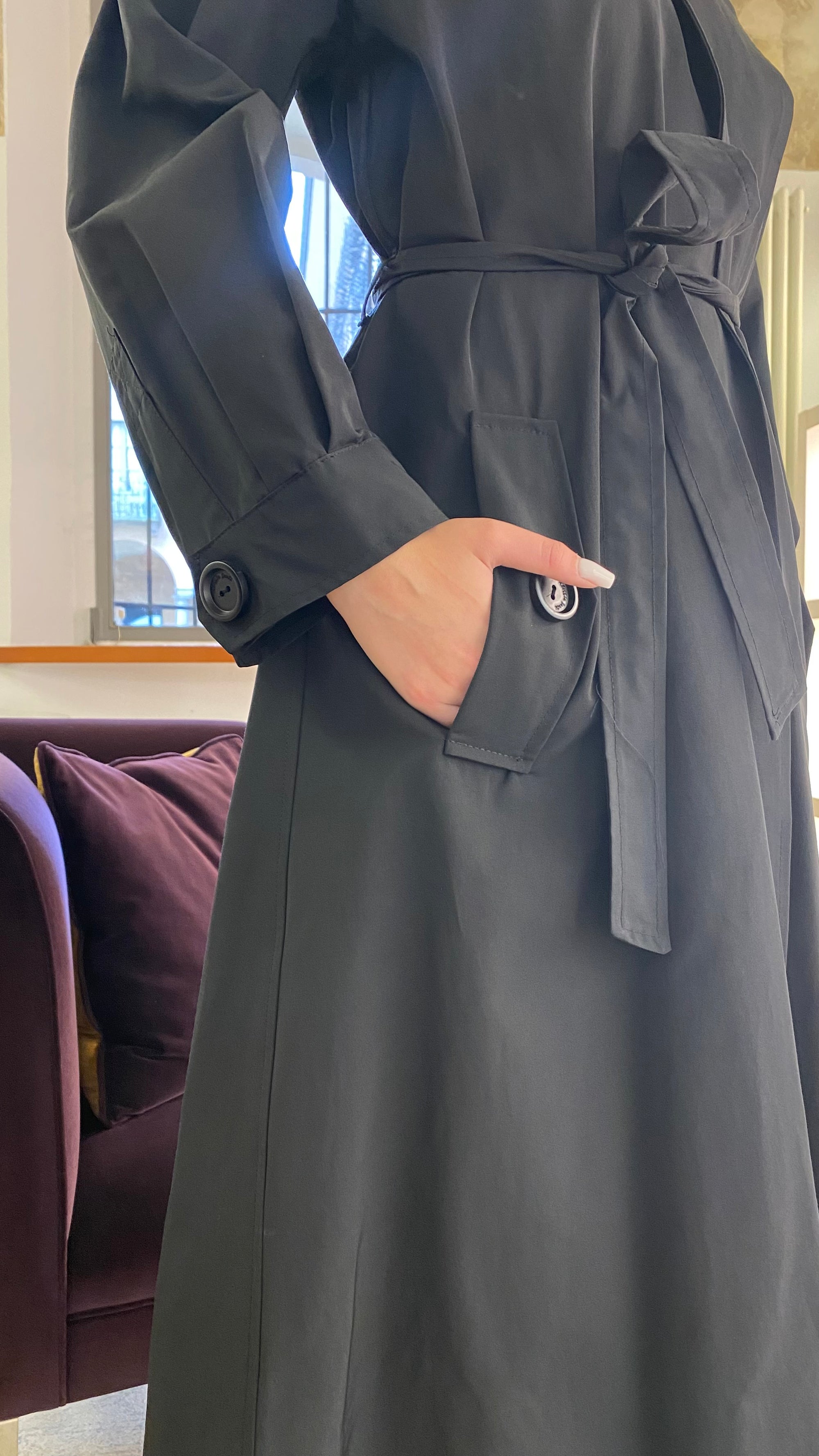 ALESSIA SANTI TRENCH LUNGO
