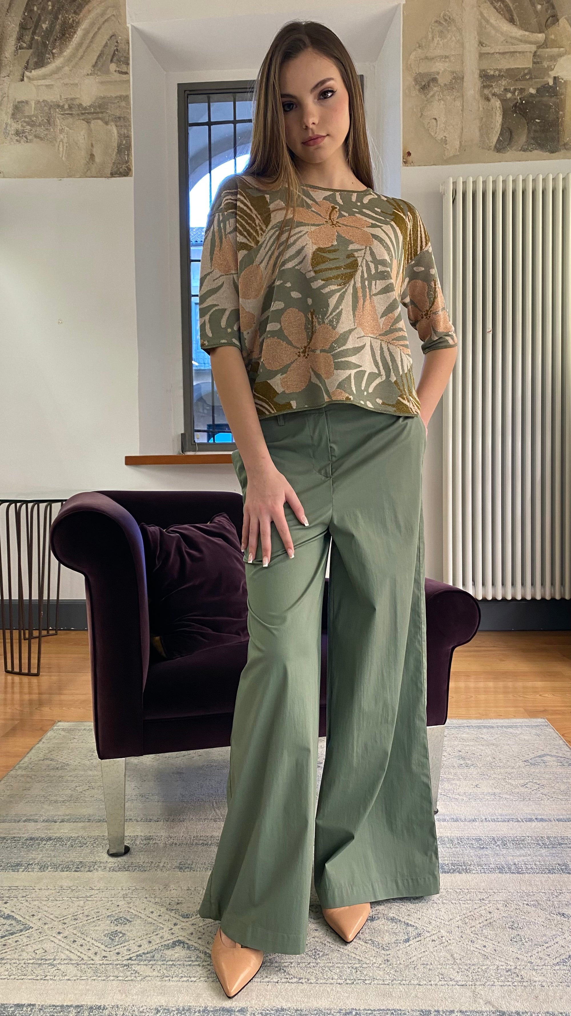 ALESSIA SANTI PANTALONE PALAZZO