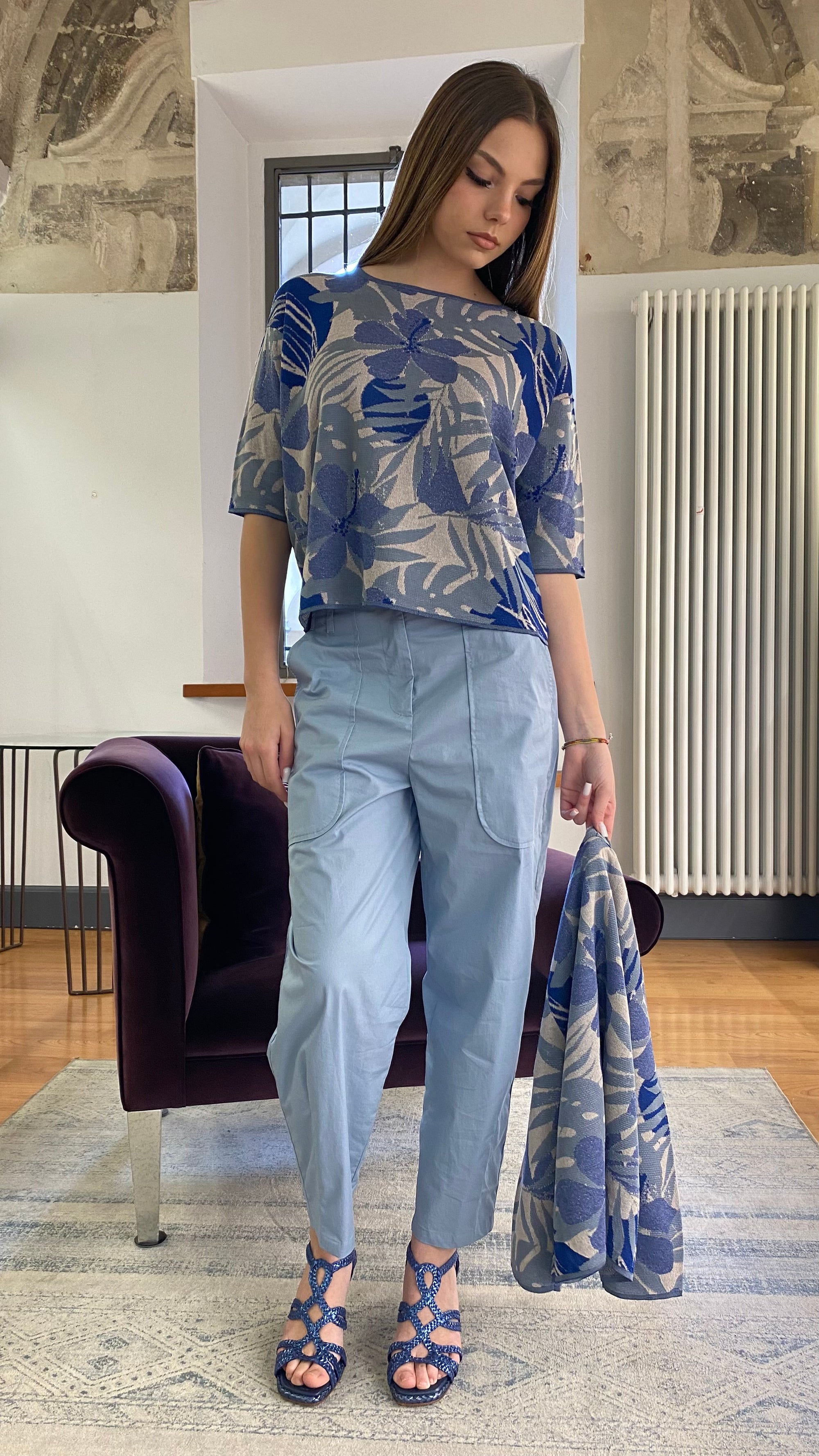 ALESSIA SANTI MAGLIA JACQUARD