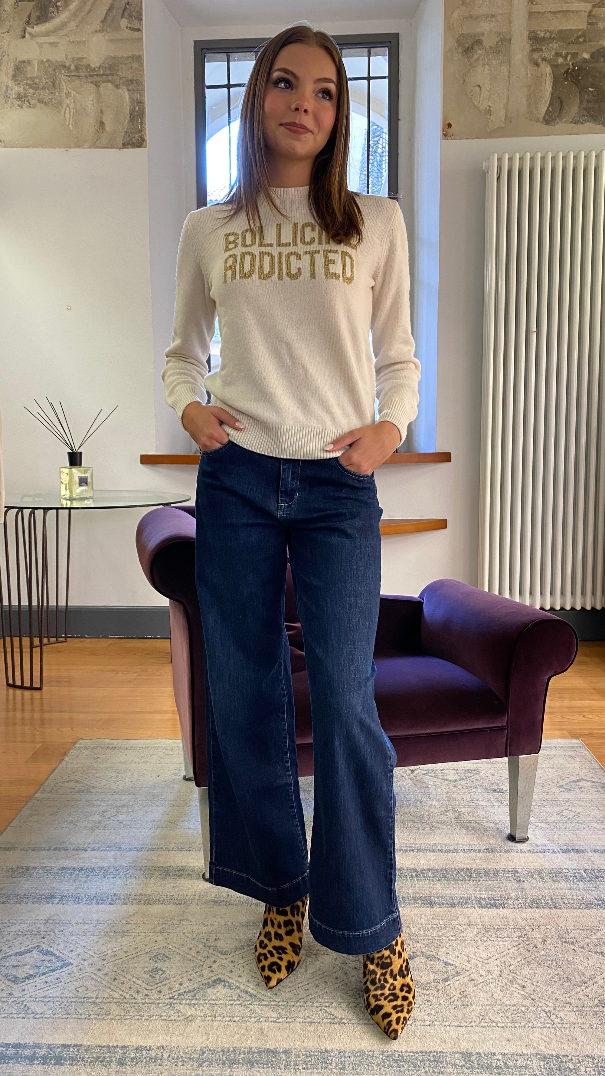 CIGALA'S JEANS PALAZZO CROP