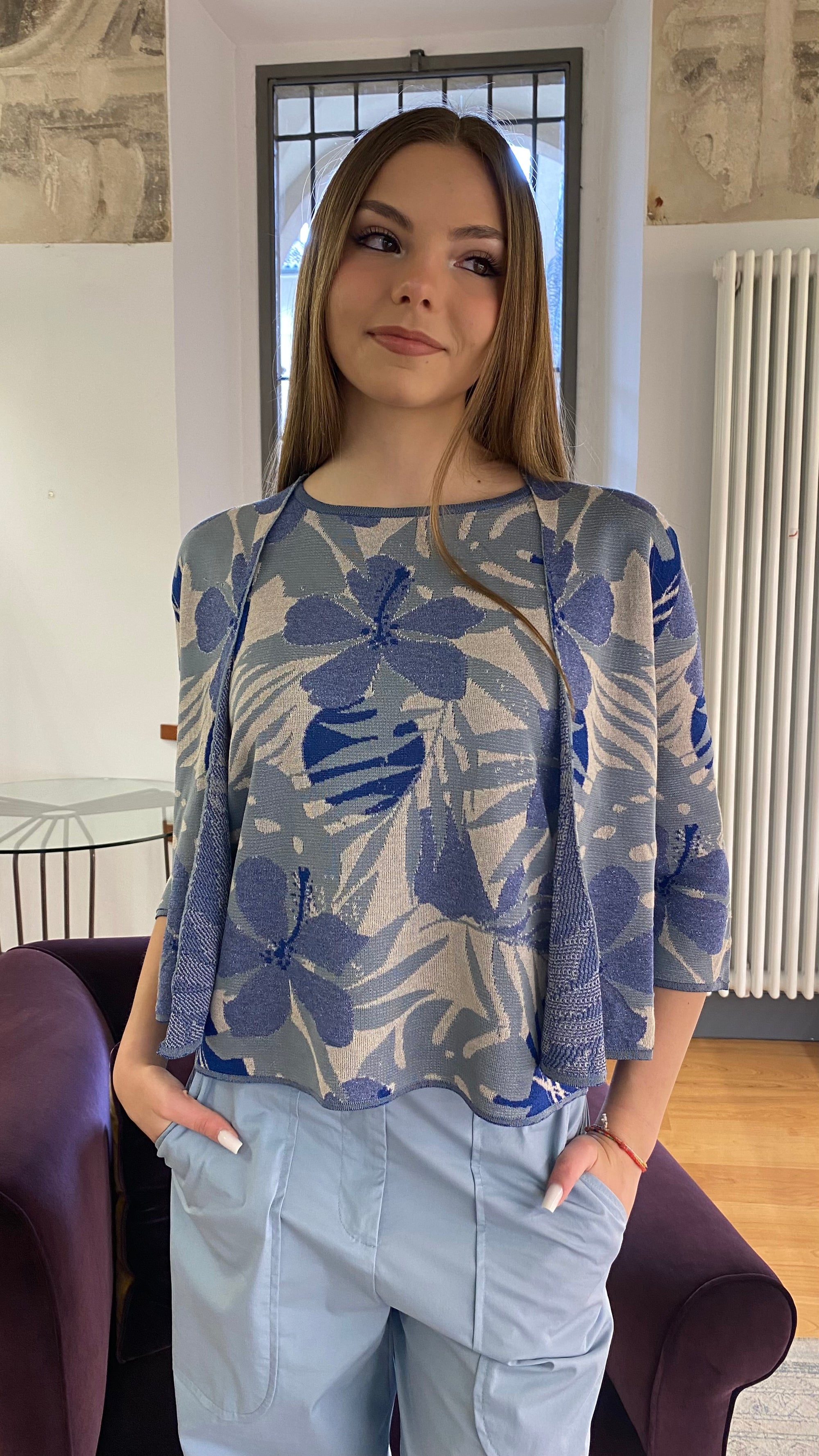 ALESSIA SANTI MAGLIA JACQUARD