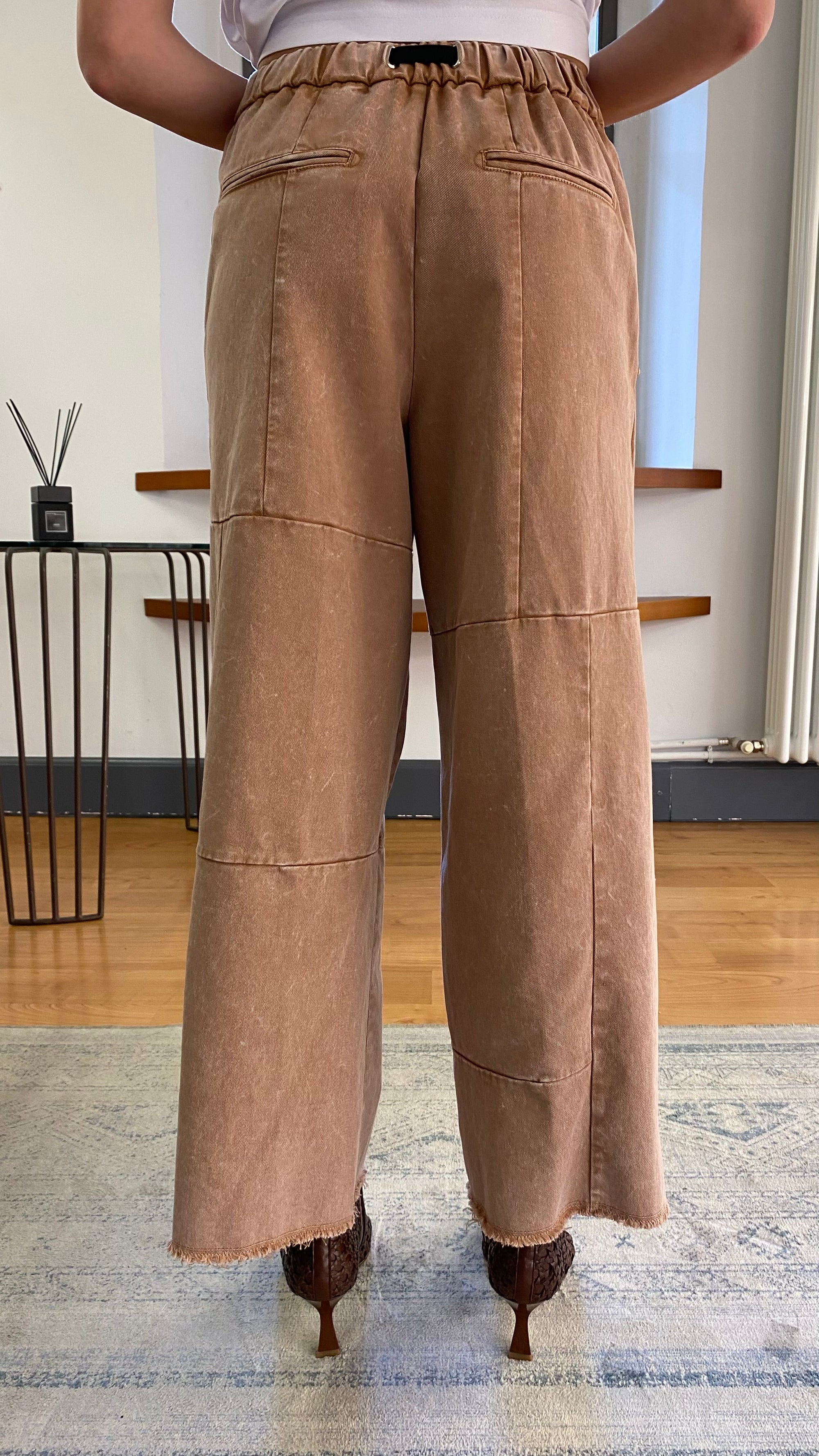 WHITE SAND PANTALONE CAROL PATCH
