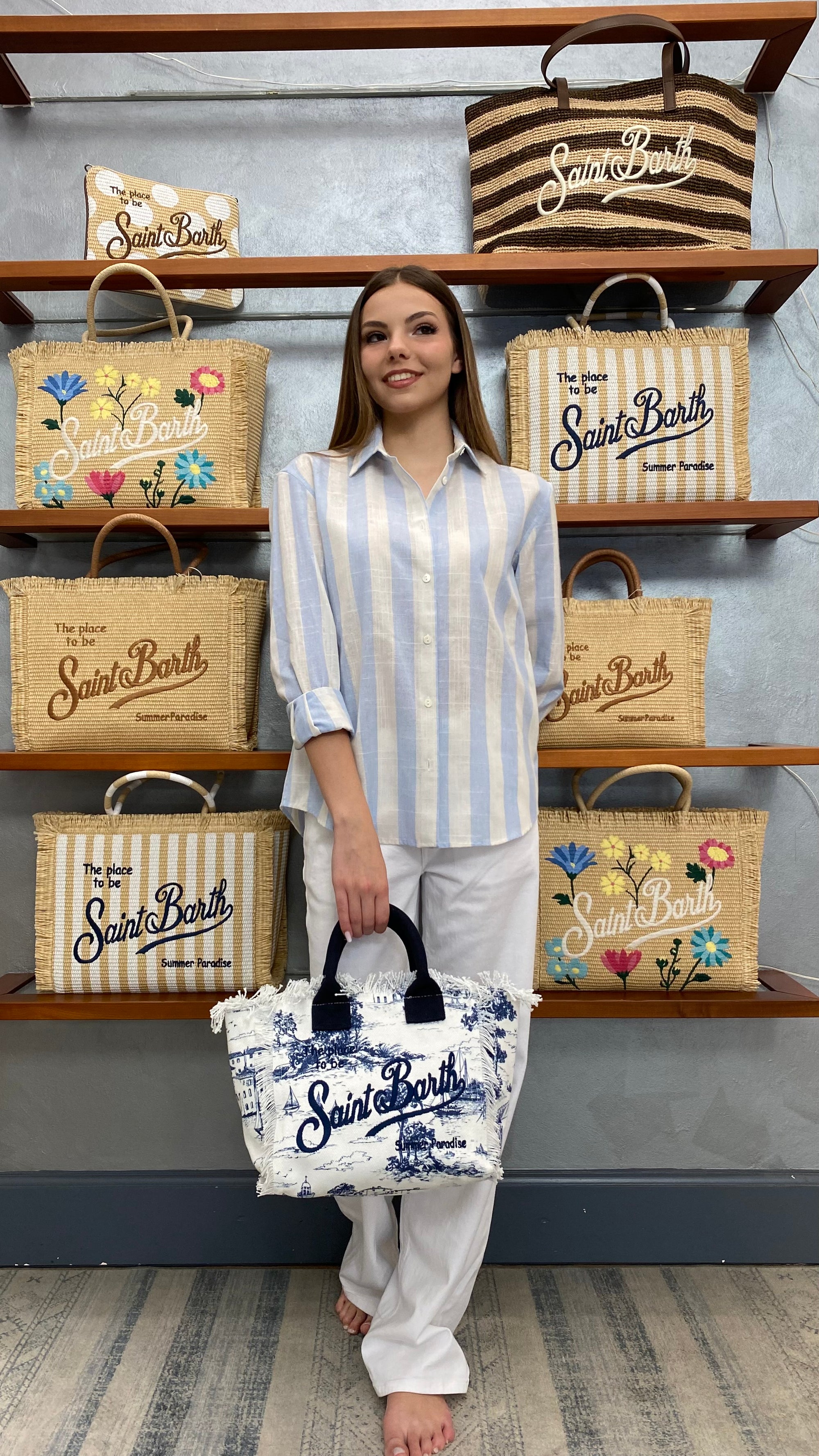 SAINT BARTH CAMICIA RIGATA MEREDITH