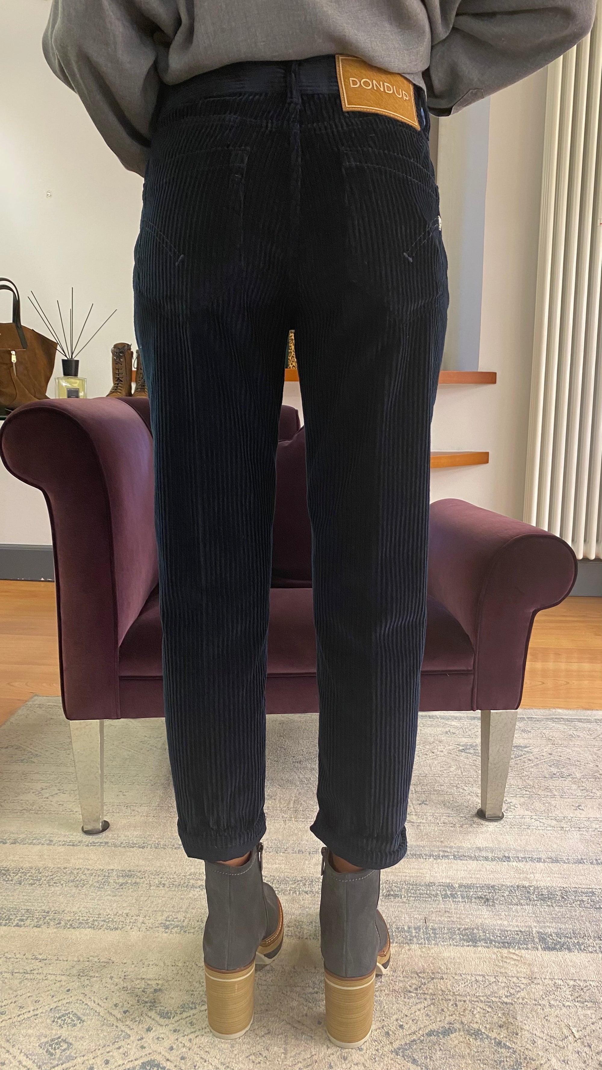 DONDUP PANTALONE KOONS VELLUTO