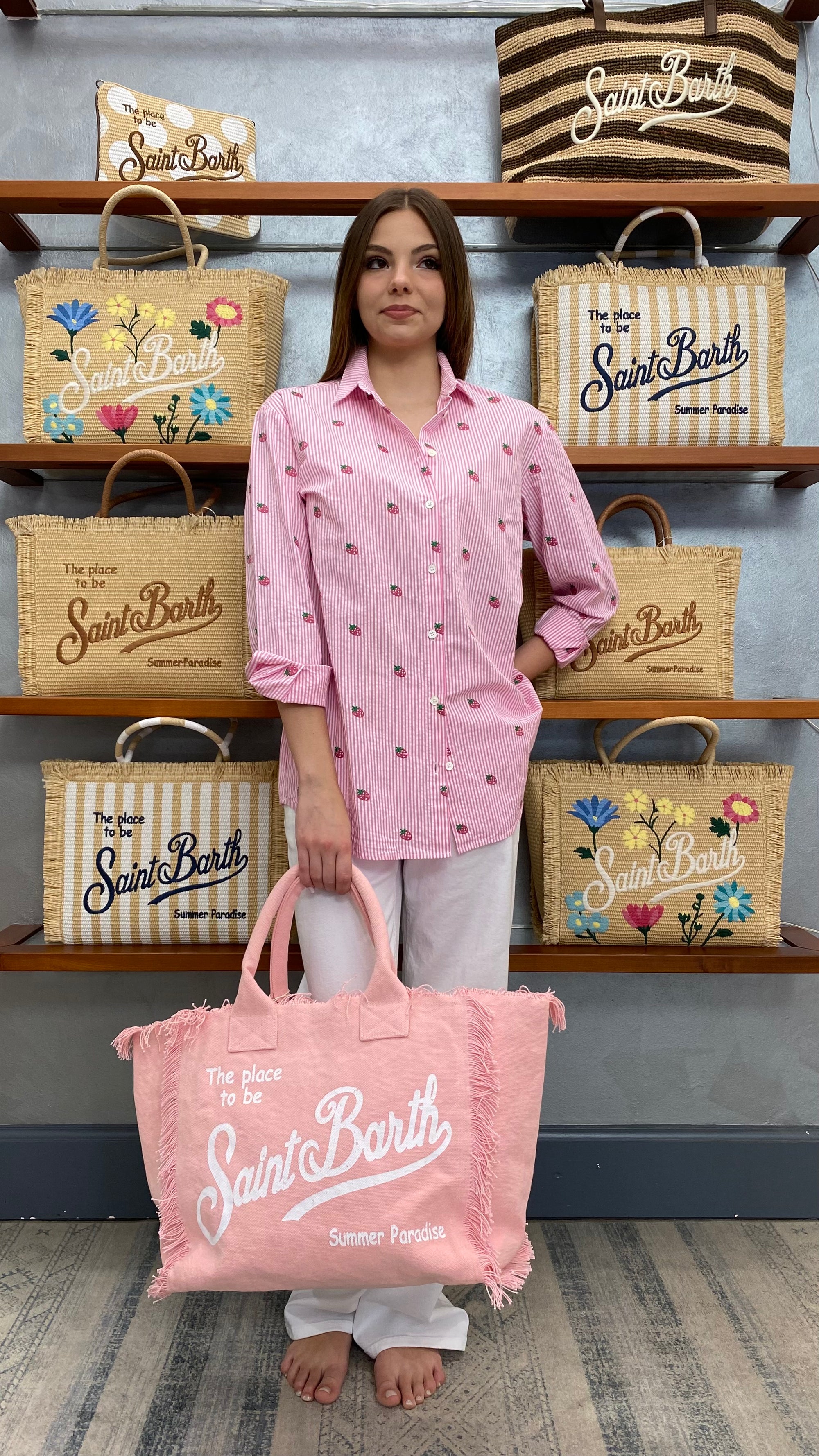 SAINT BARTH CAMICIA BRIGITTE FRAGOLINE