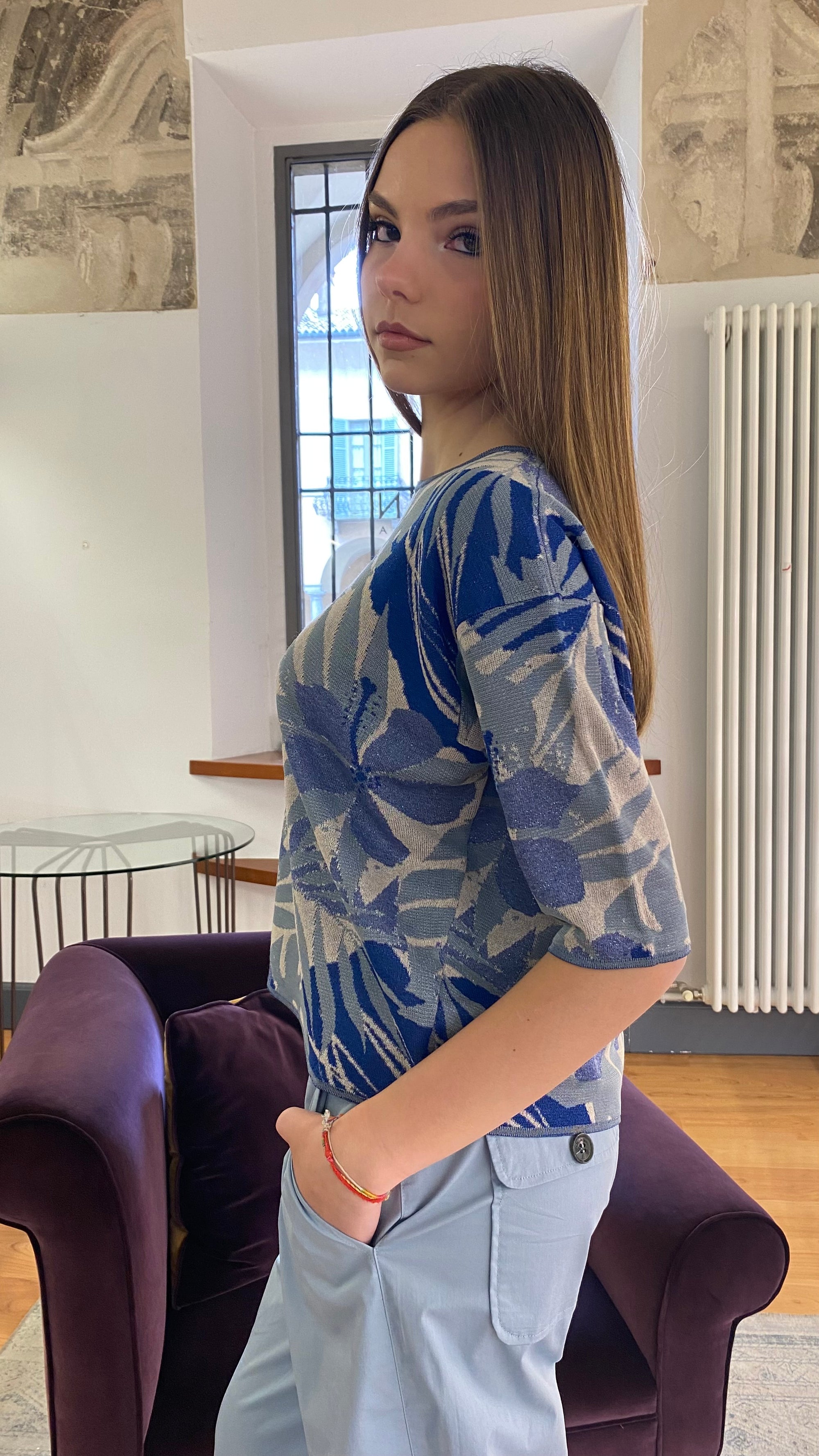 ALESSIA SANTI MAGLIA JACQUARD