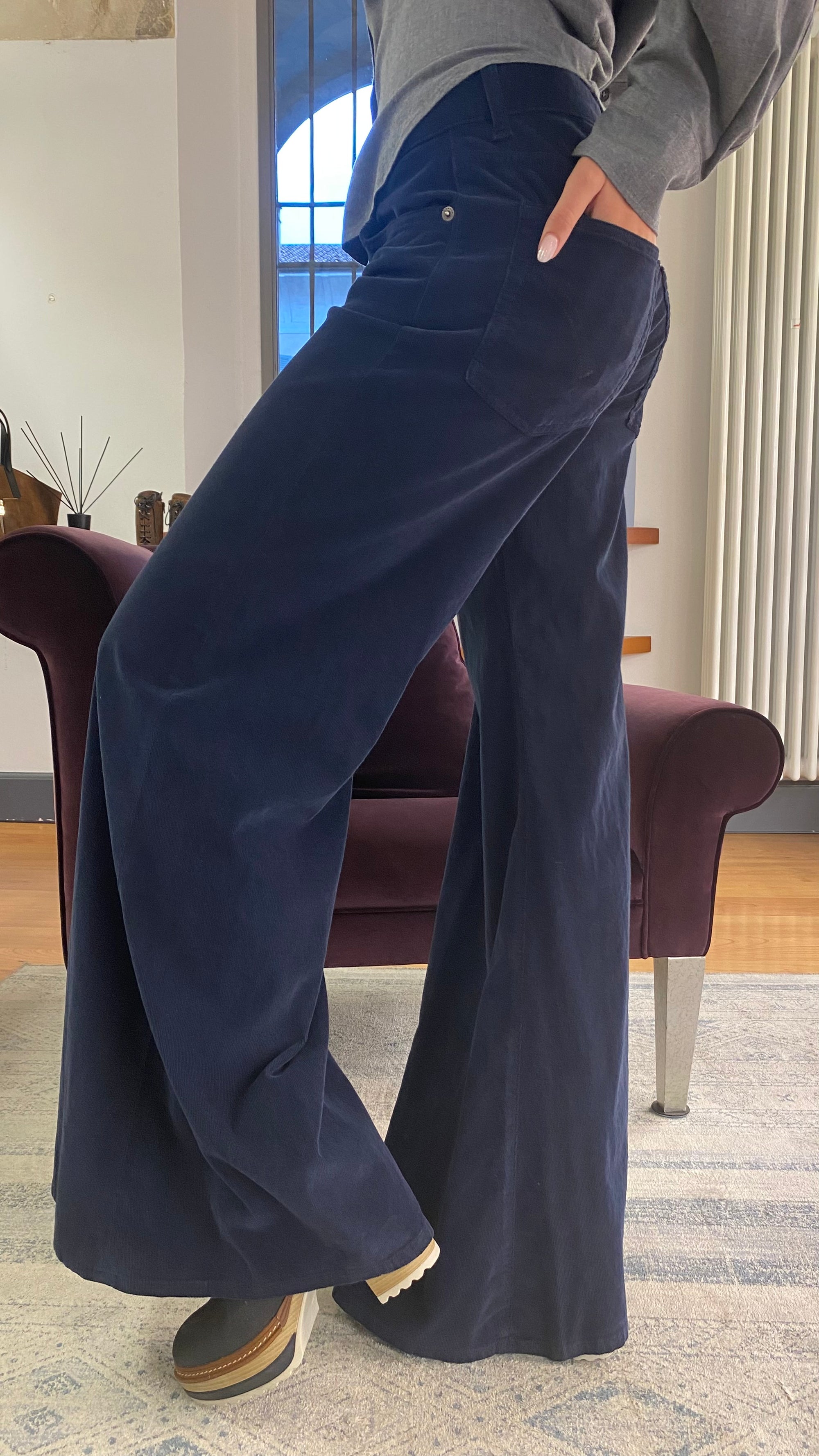 DONDUP PANTALONE MARLEN VELLUTO