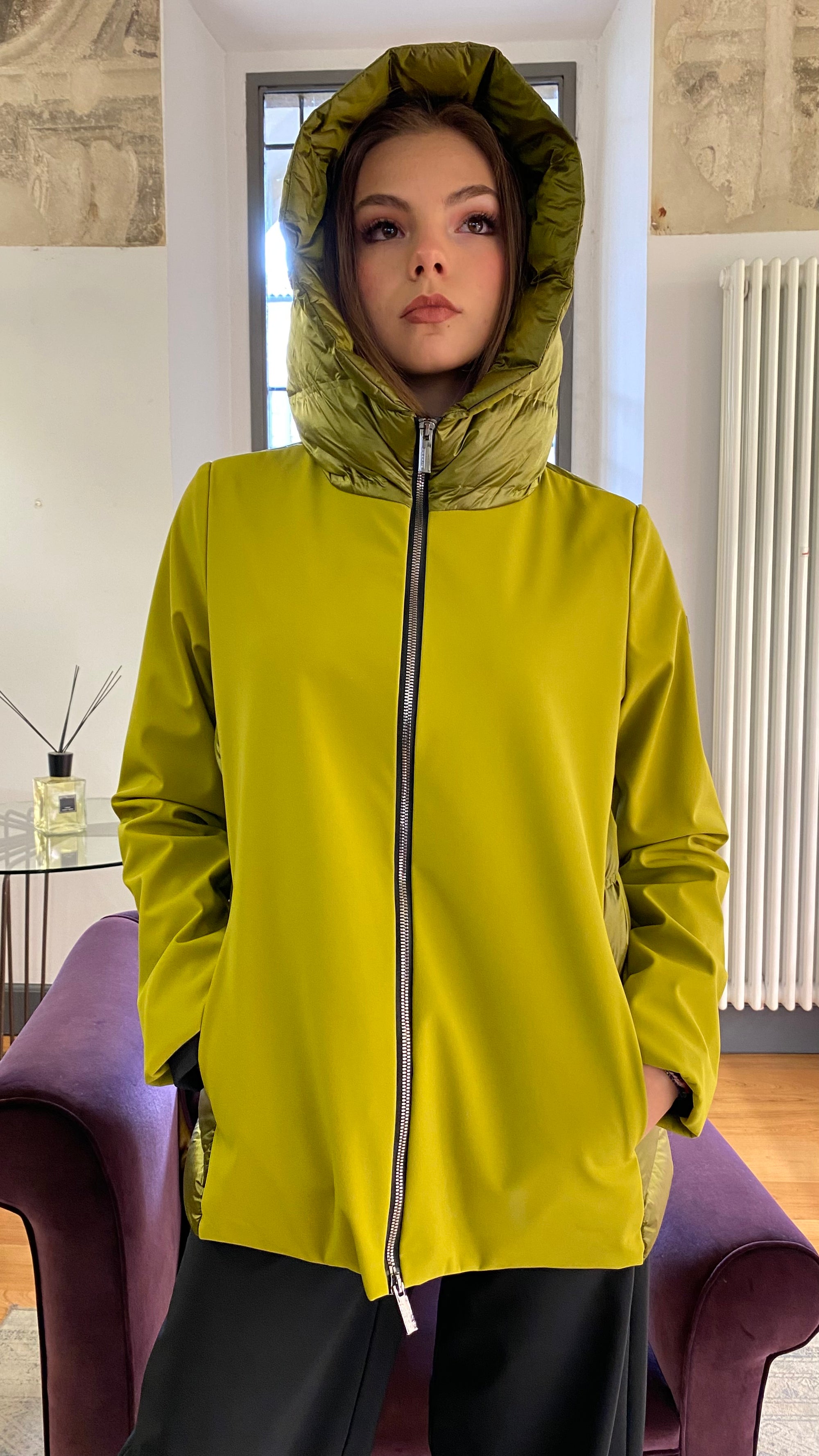RRD PIUMINO CORTO DOUBLE FABRIC