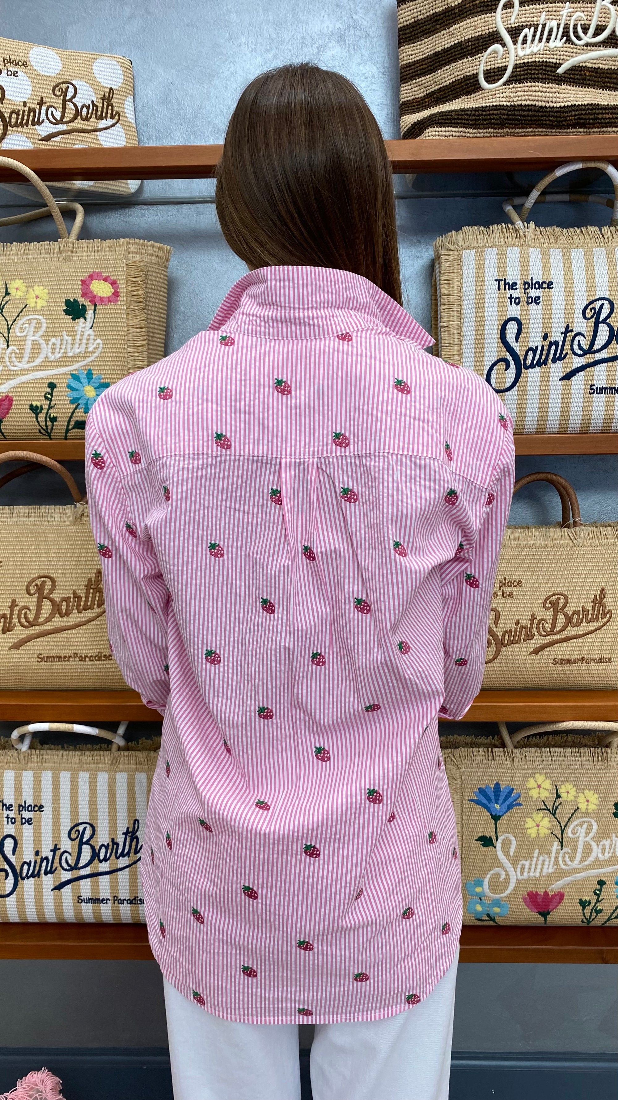 SAINT BARTH CAMICIA BRIGITTE FRAGOLINE