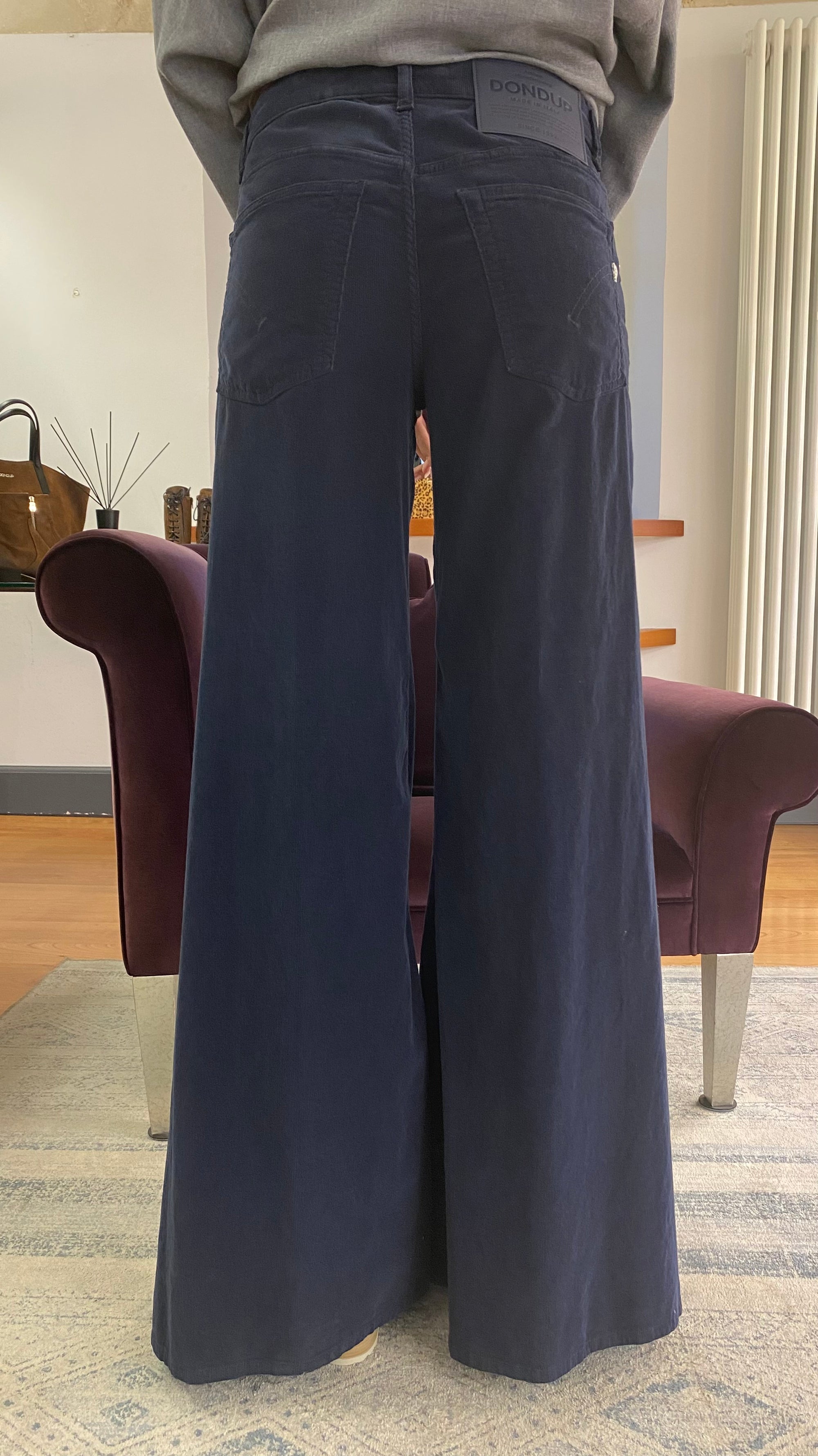 DONDUP PANTALONE MARLEN VELLUTO