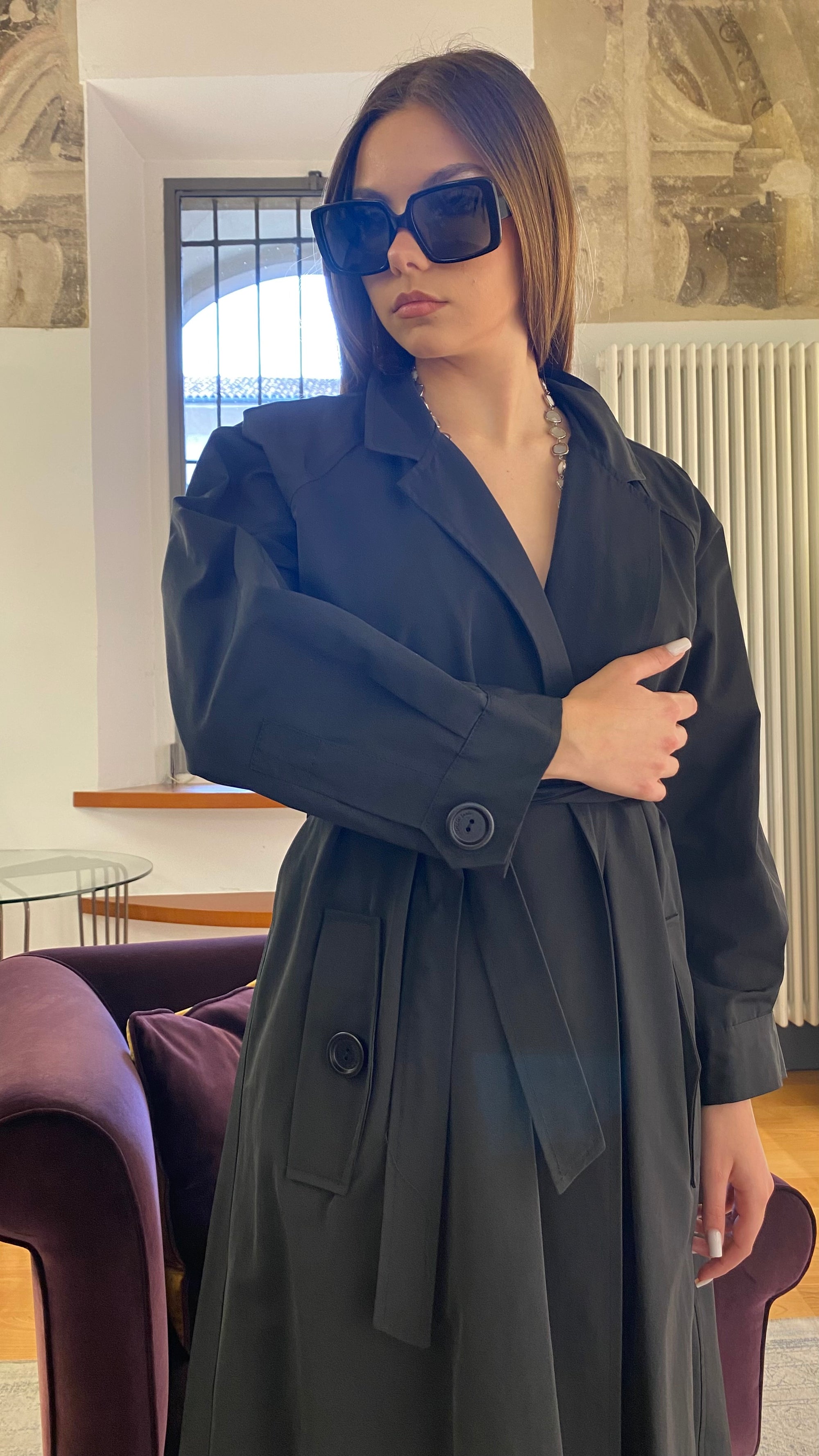 ALESSIA SANTI TRENCH LUNGO