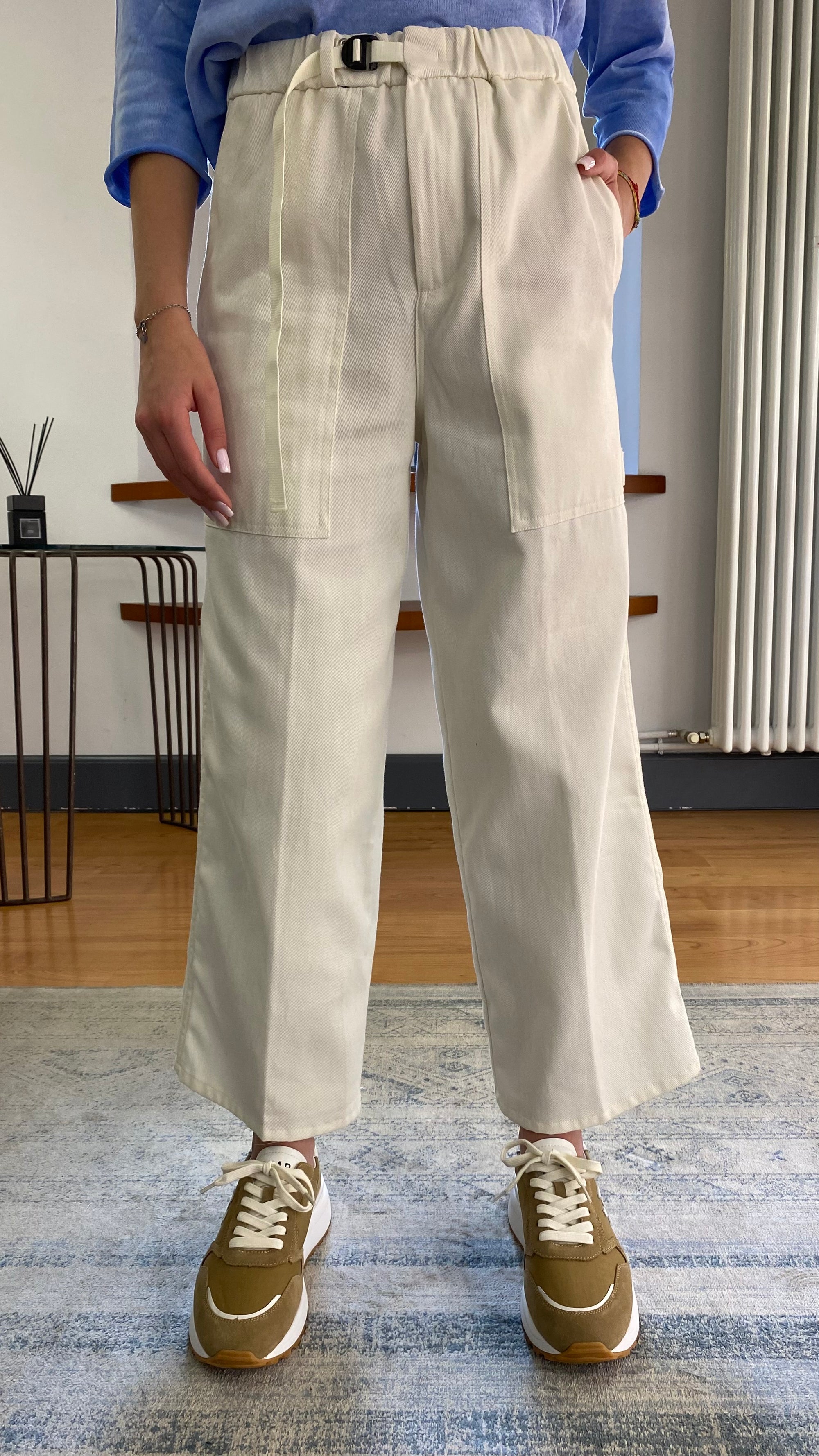 WHITE SAND PANTALONE ELISABETH FATIQUE