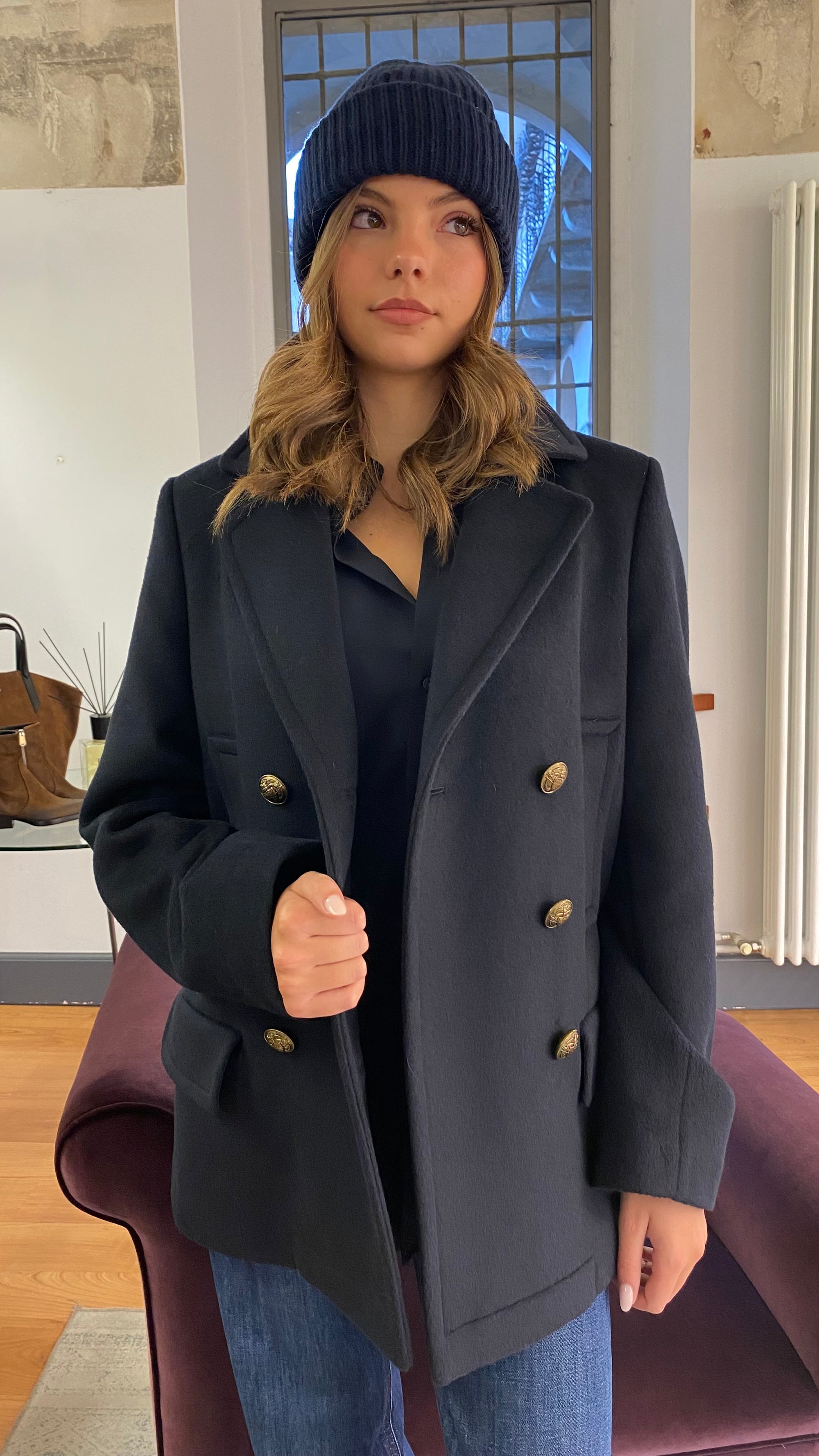 DONDUP PEACOAT DOPPIOPETTO