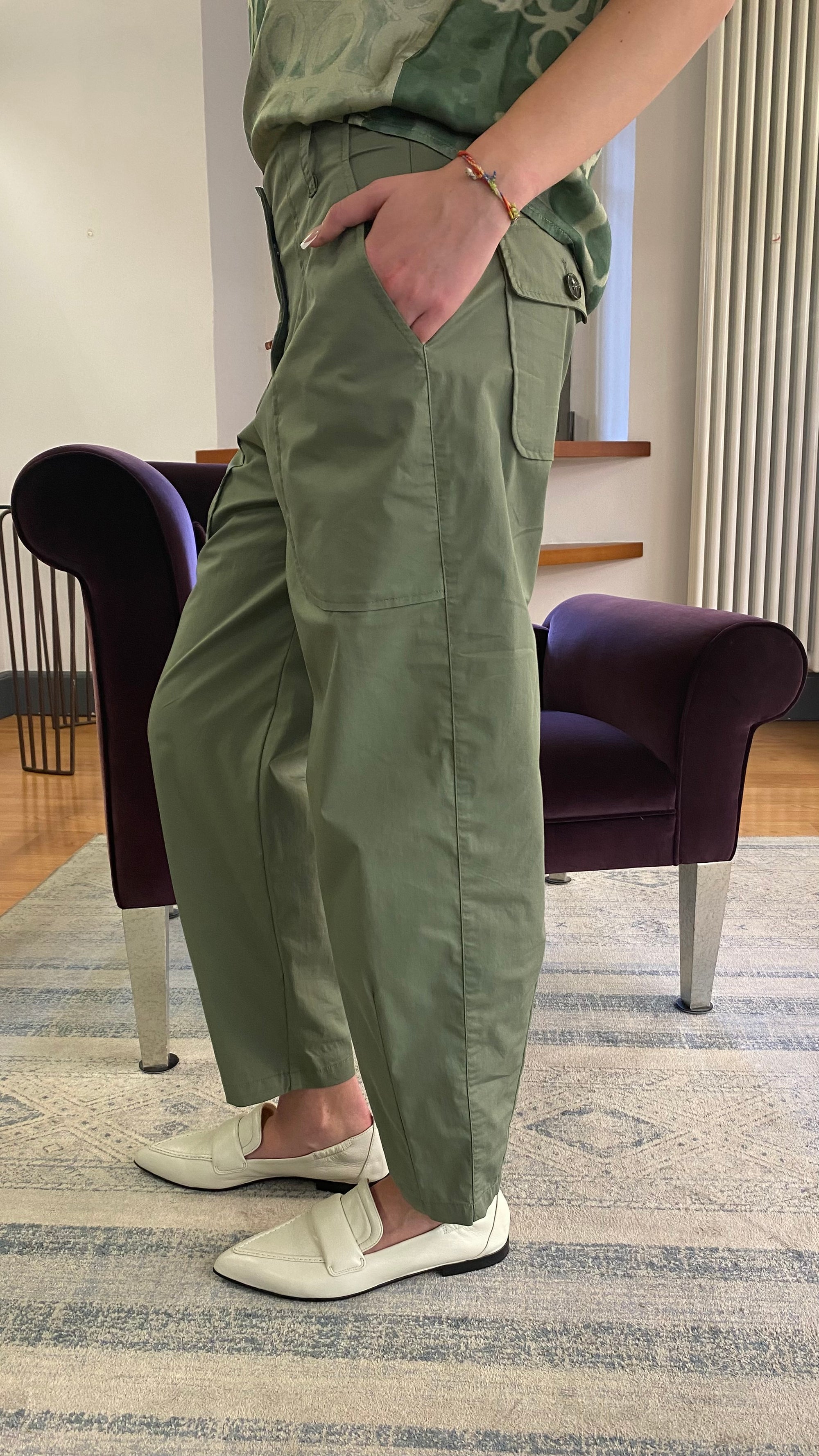 ALESSIA SANTI PANTALONE FATIQUE