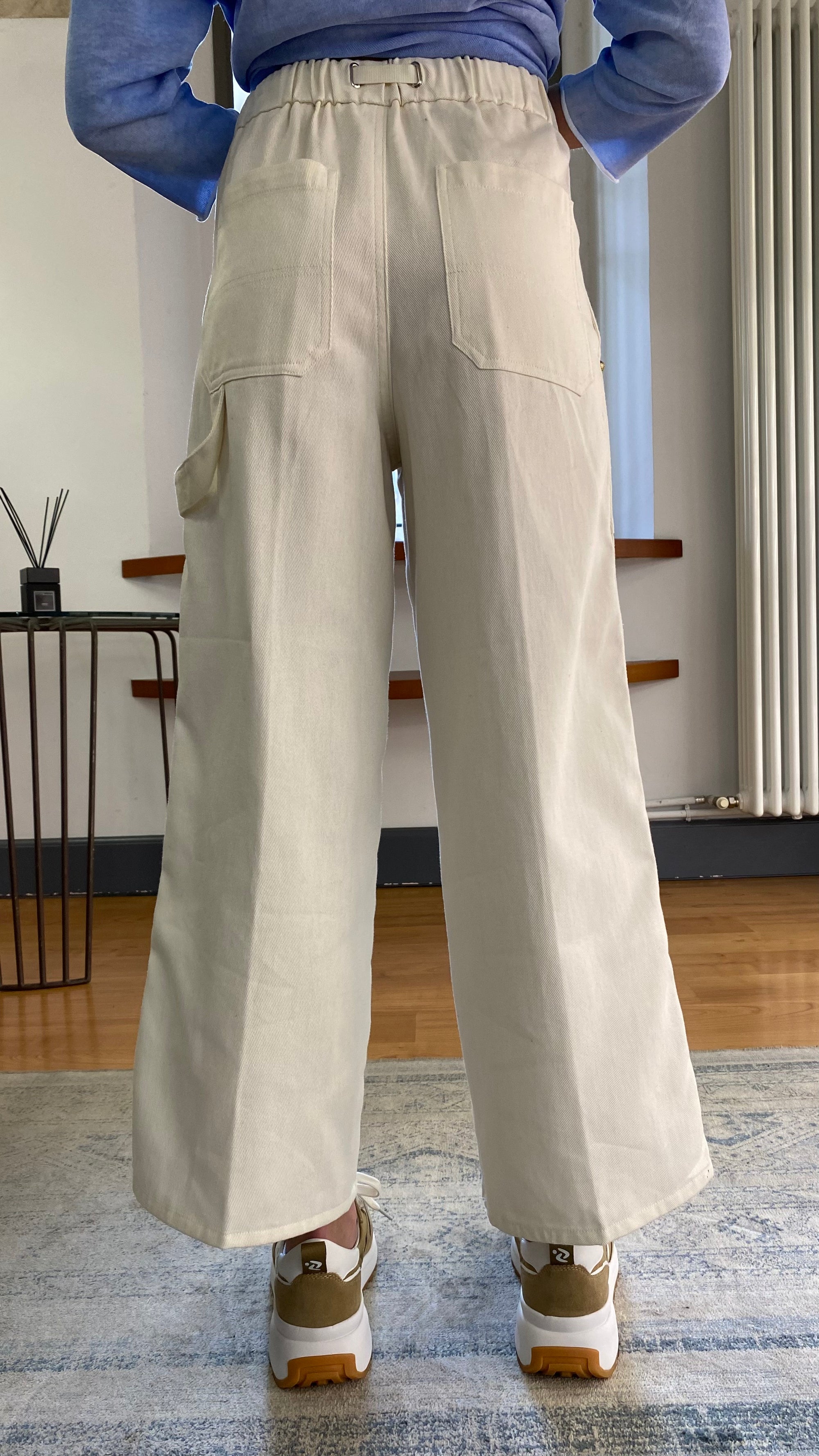 WHITE SAND PANTALONE ELISABETH FATIQUE