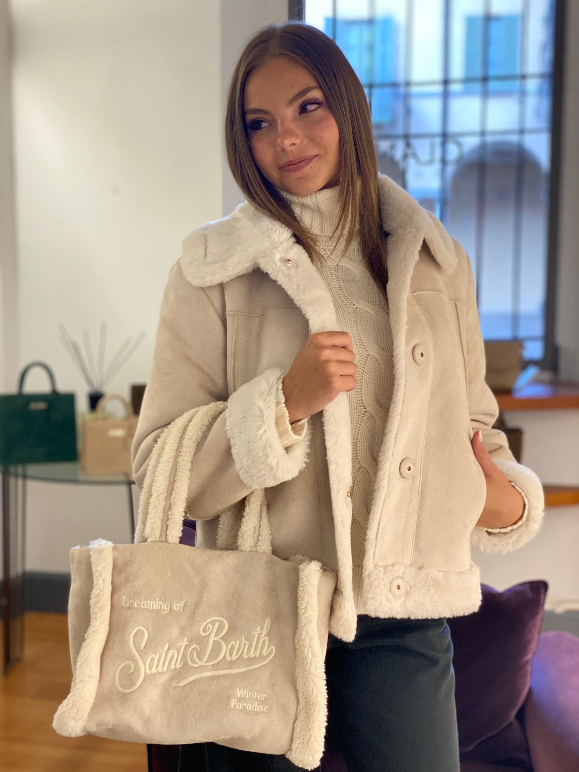 SAINT BARTH COLETTE BAG ECO MONTONE