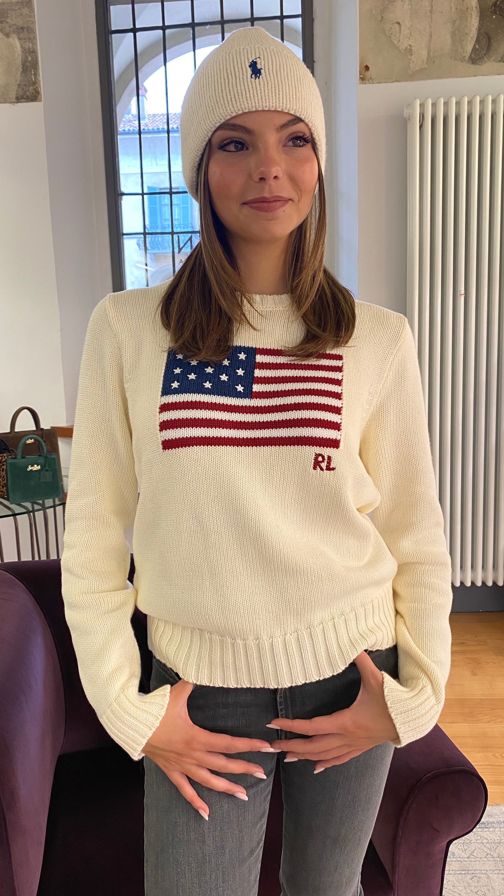 POLO RALPH LAUREN MAGLIA AMERICAN FLAG