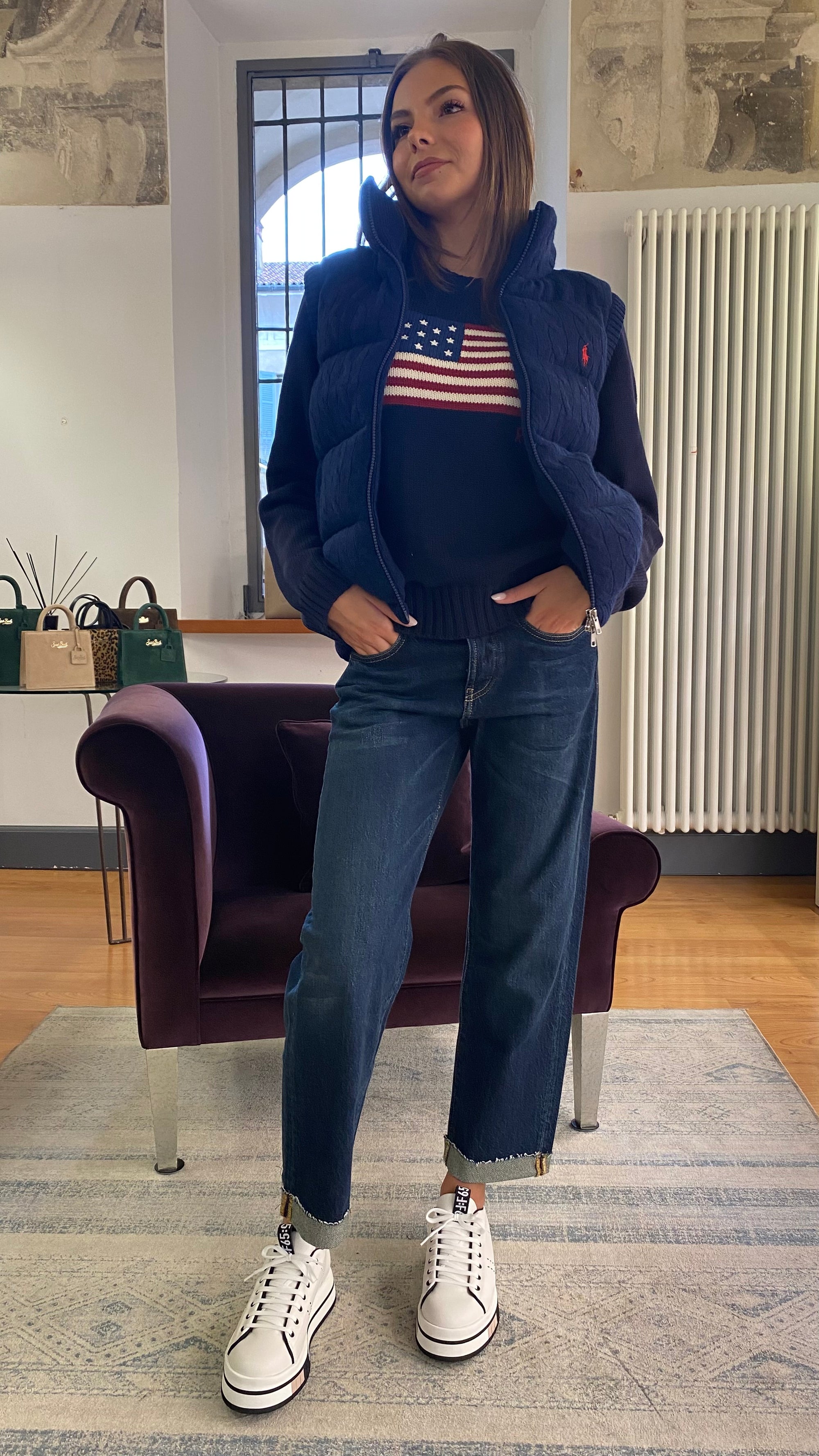 POLO RALPH LAUREN MAGLIA AMERICAN FLAG