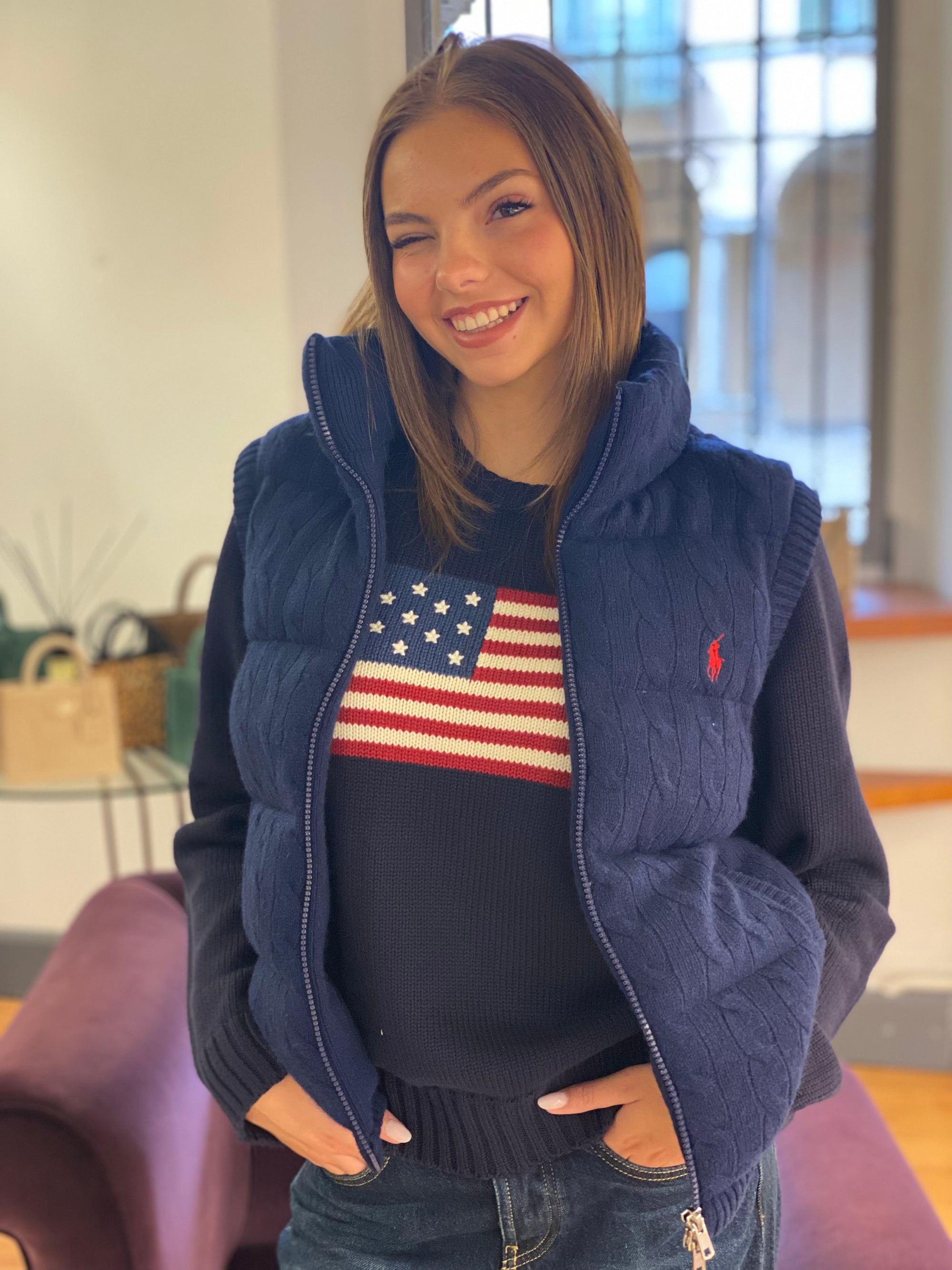 POLO RALPH LAUREN MAGLIA AMERICAN FLAG