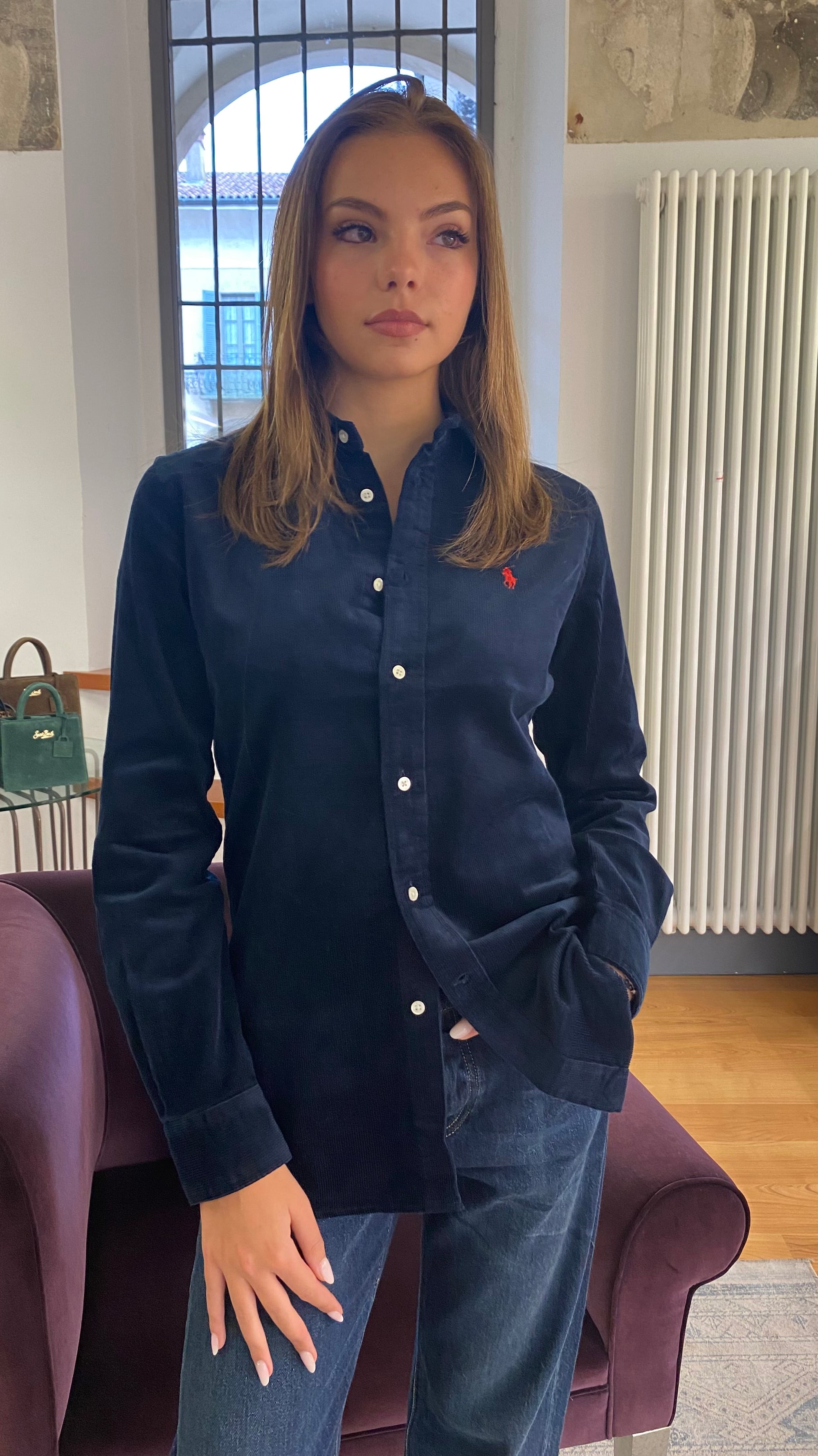 POLO RALPH LAUREN CAMICIA VELLUTO