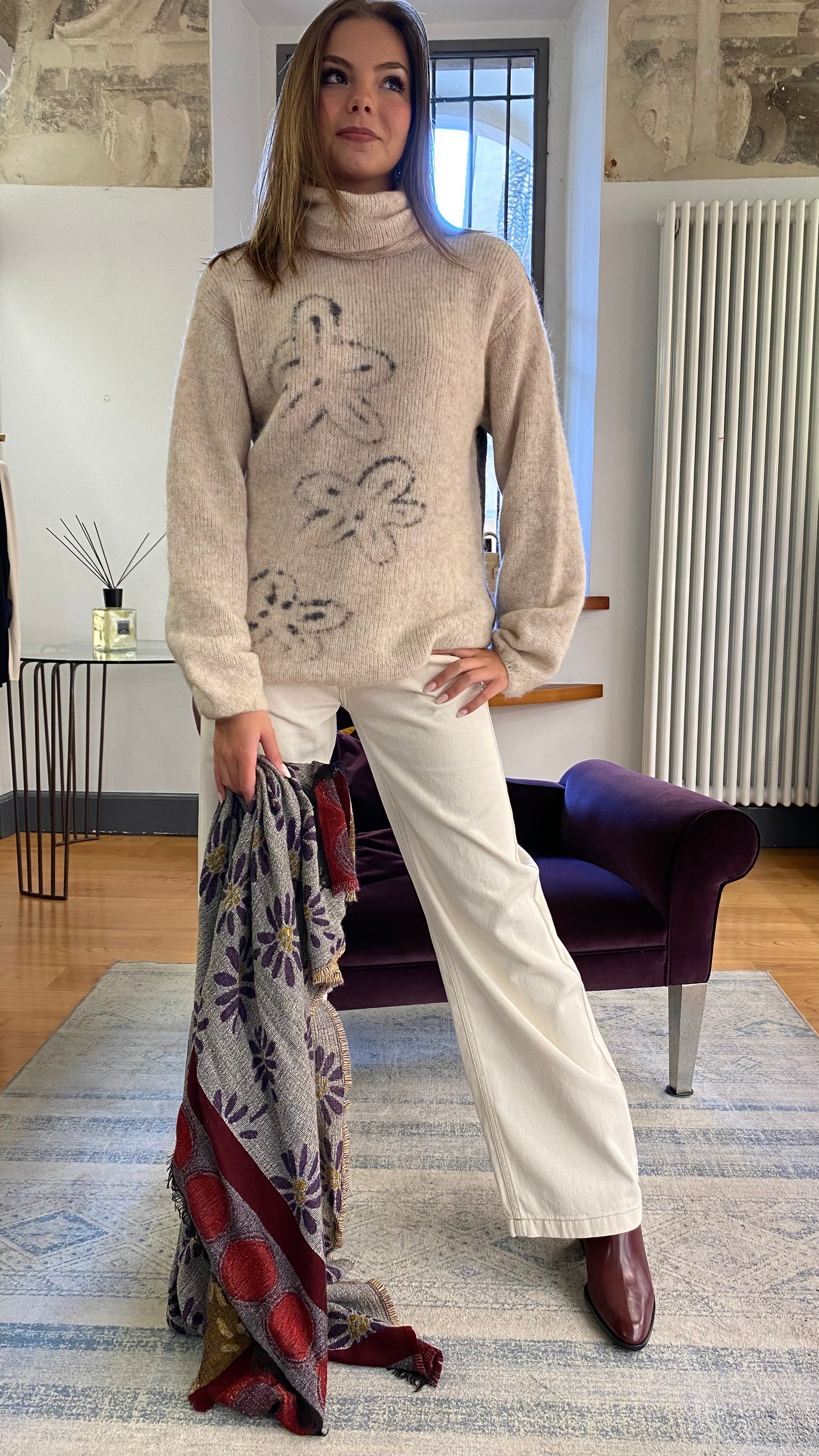 ALESSIA SANTI SCIARPA JACQUARD