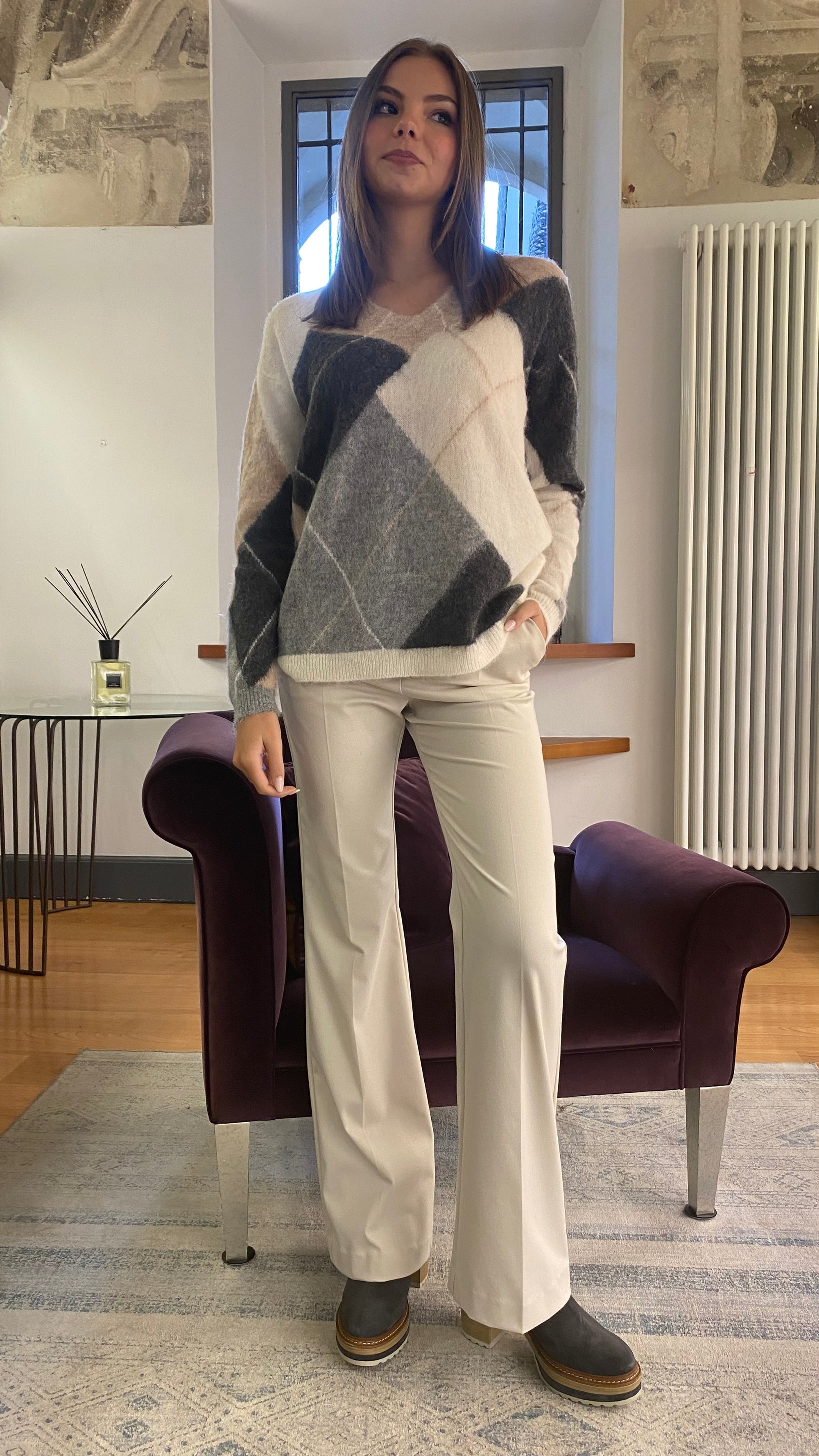 ALESSIA SANTI PANTALONI TROMBETTA