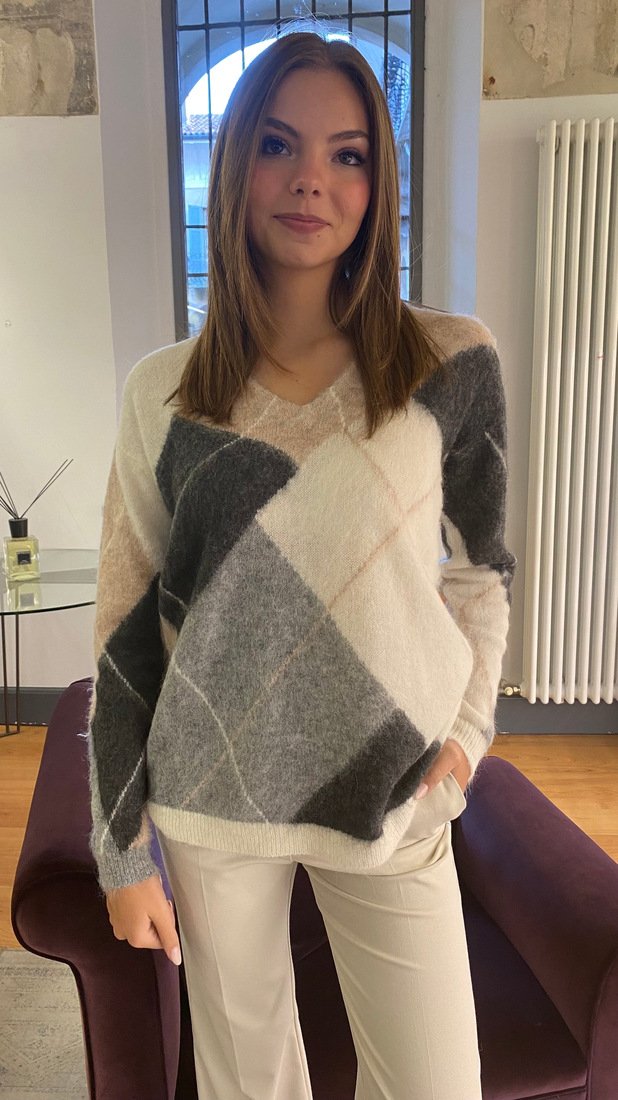 ALESSIA SANTI MAGLIA LOSANGHE
