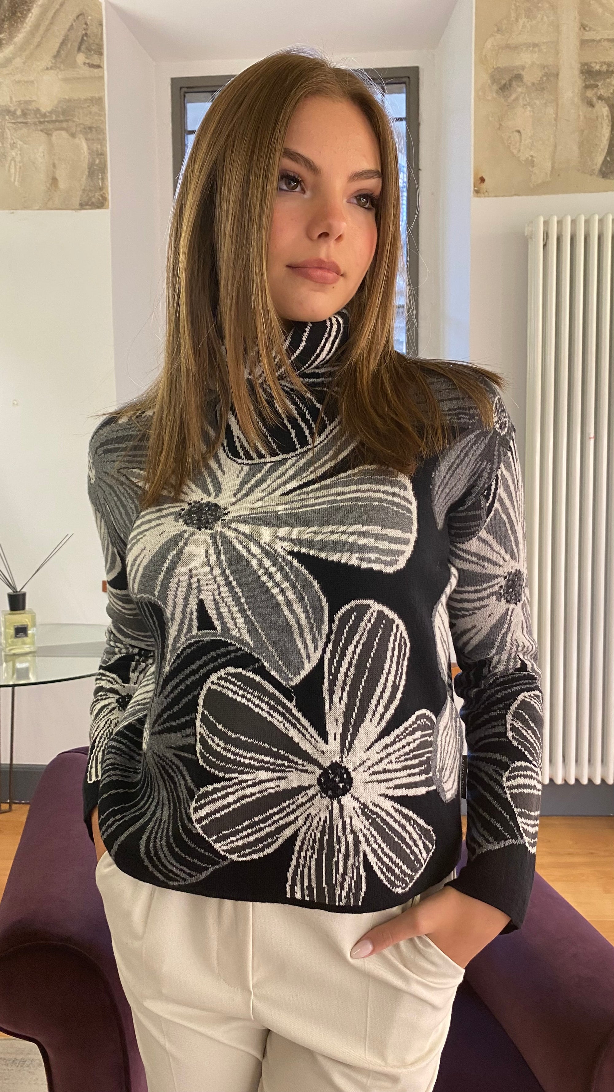 ALESSIA SANTI MAGLIA JACQUARD