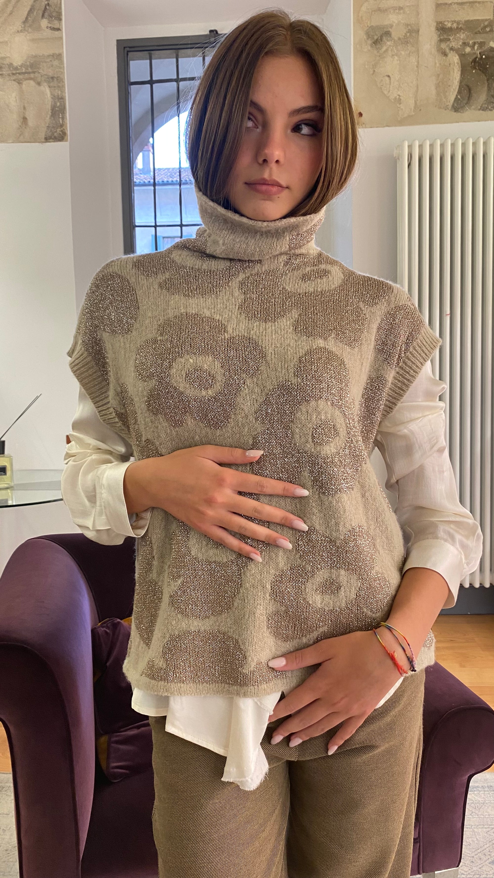 ALESSIA SANTI MAGLIA JACQUARD