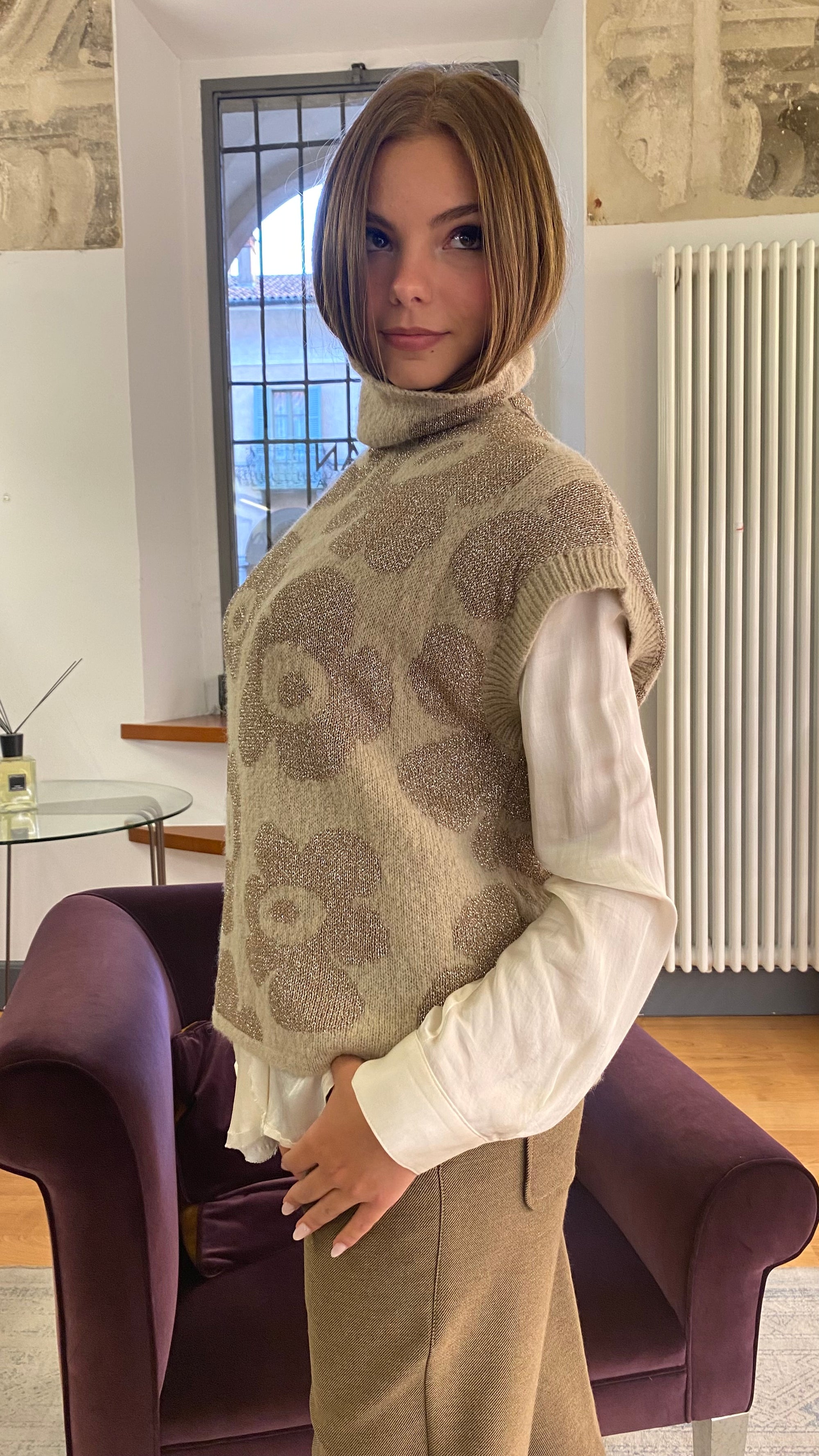 ALESSIA SANTI MAGLIA JACQUARD