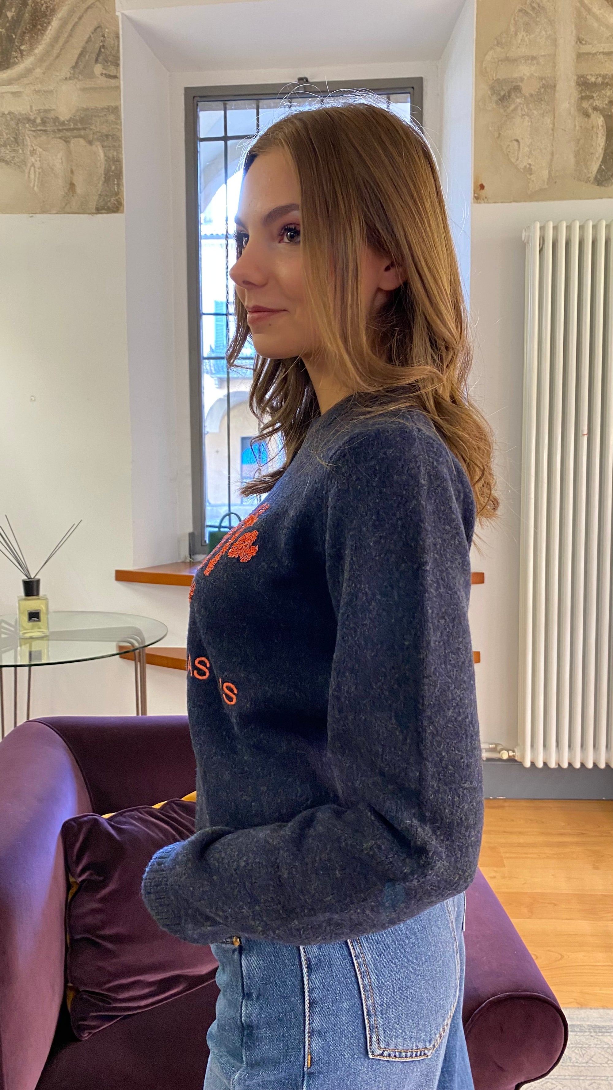 ALESSIA SANTI MAGLIA PARLATA CROP