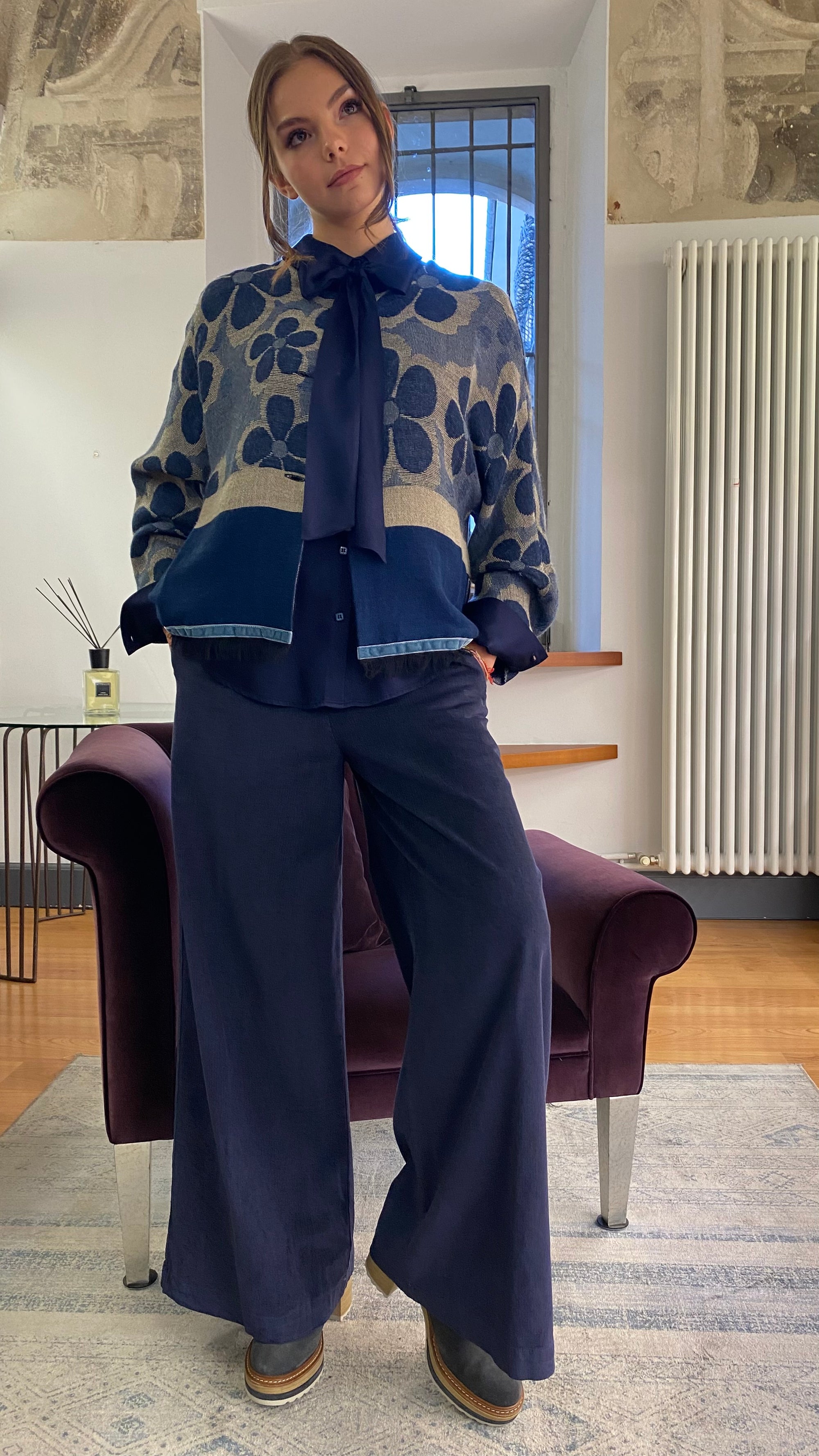 ALESSIA SANTI PANTALONI VELLUTO