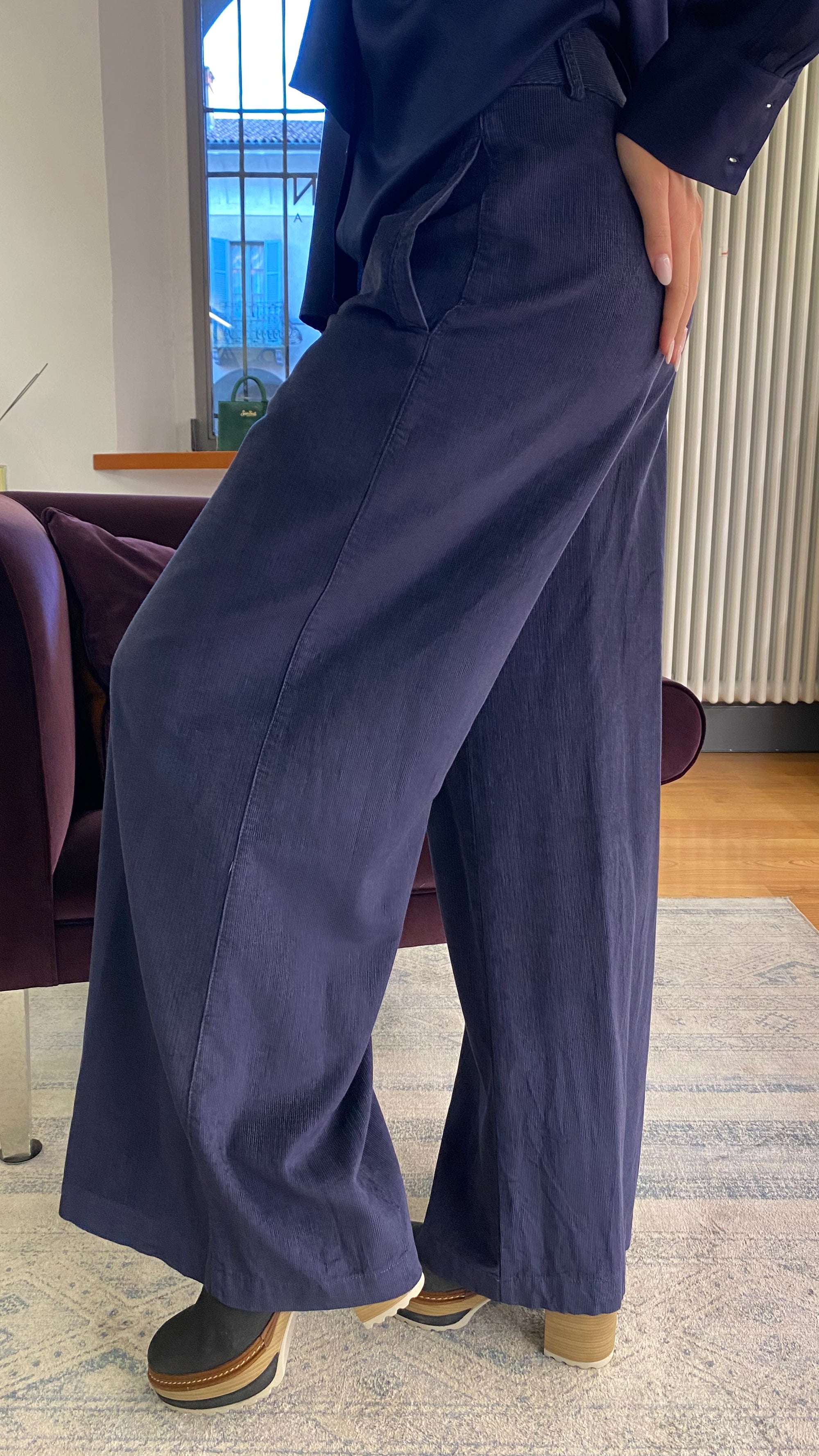 ALESSIA SANTI PANTALONI VELLUTO