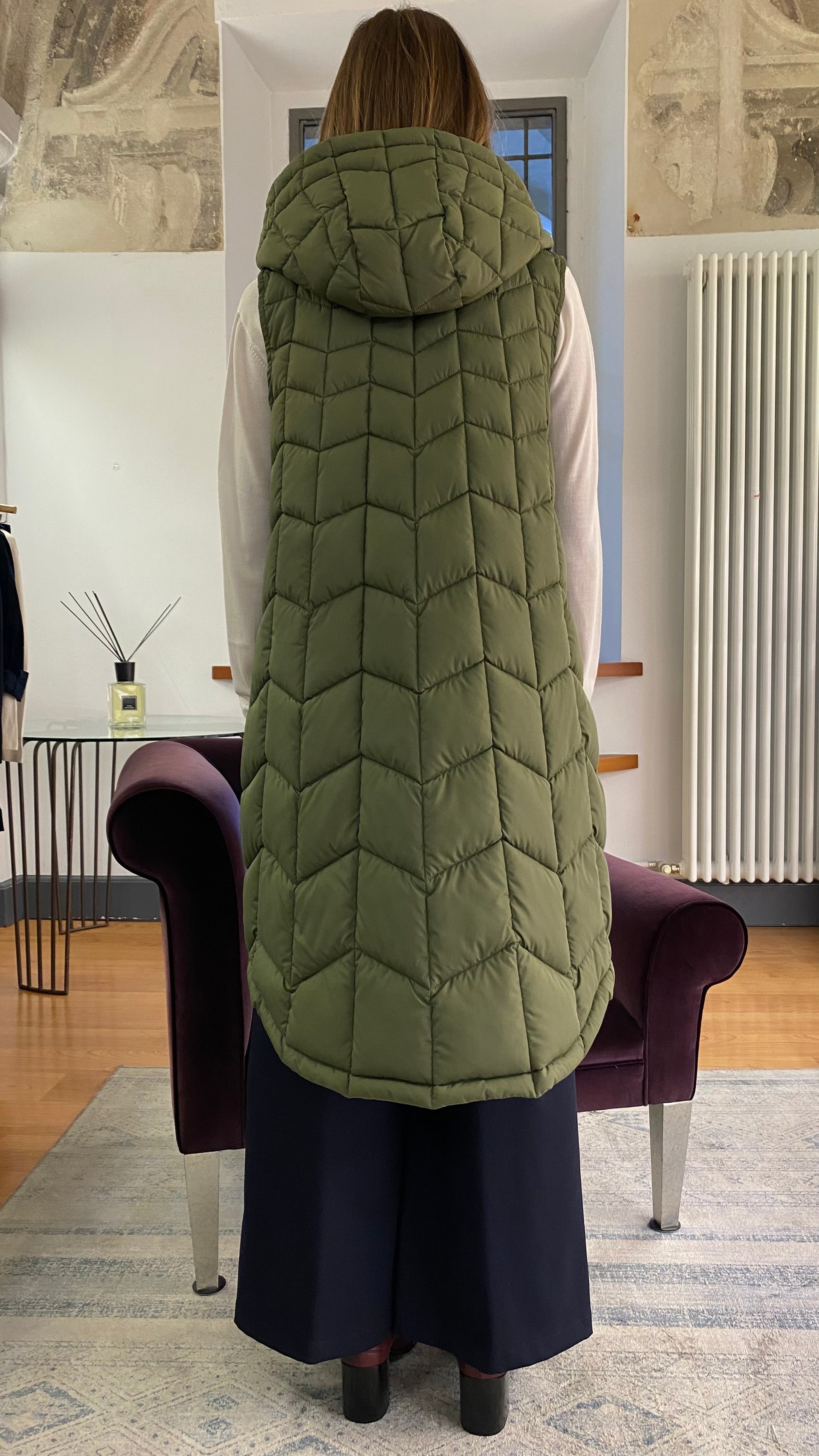 ALESSIA SANTI GILET IMBOTTITO LUNGO