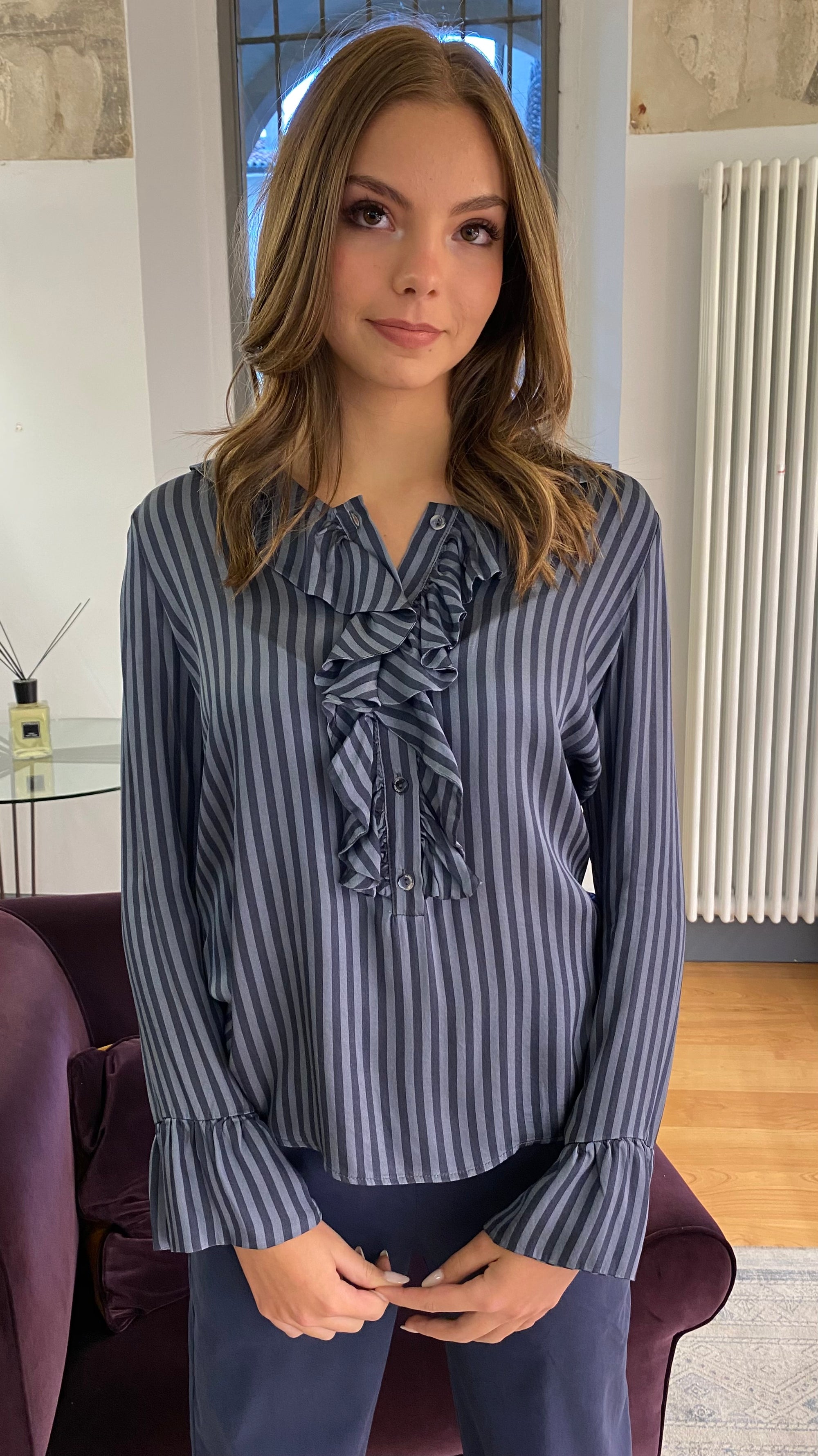 ALESSIA SANTI CAMICIA RIGATA