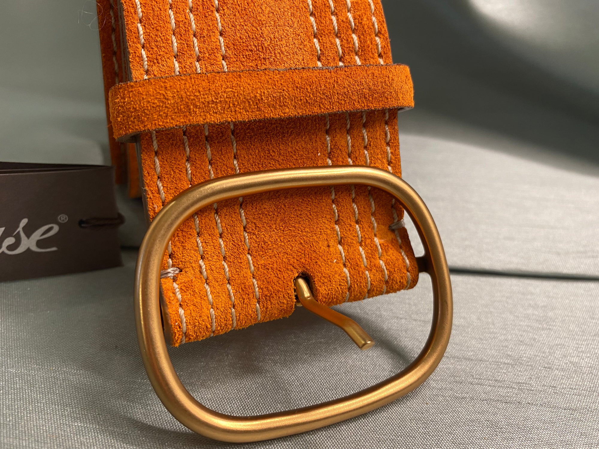 REPTILE'S HOUSE CINTURONE SUEDE ARANCIO
