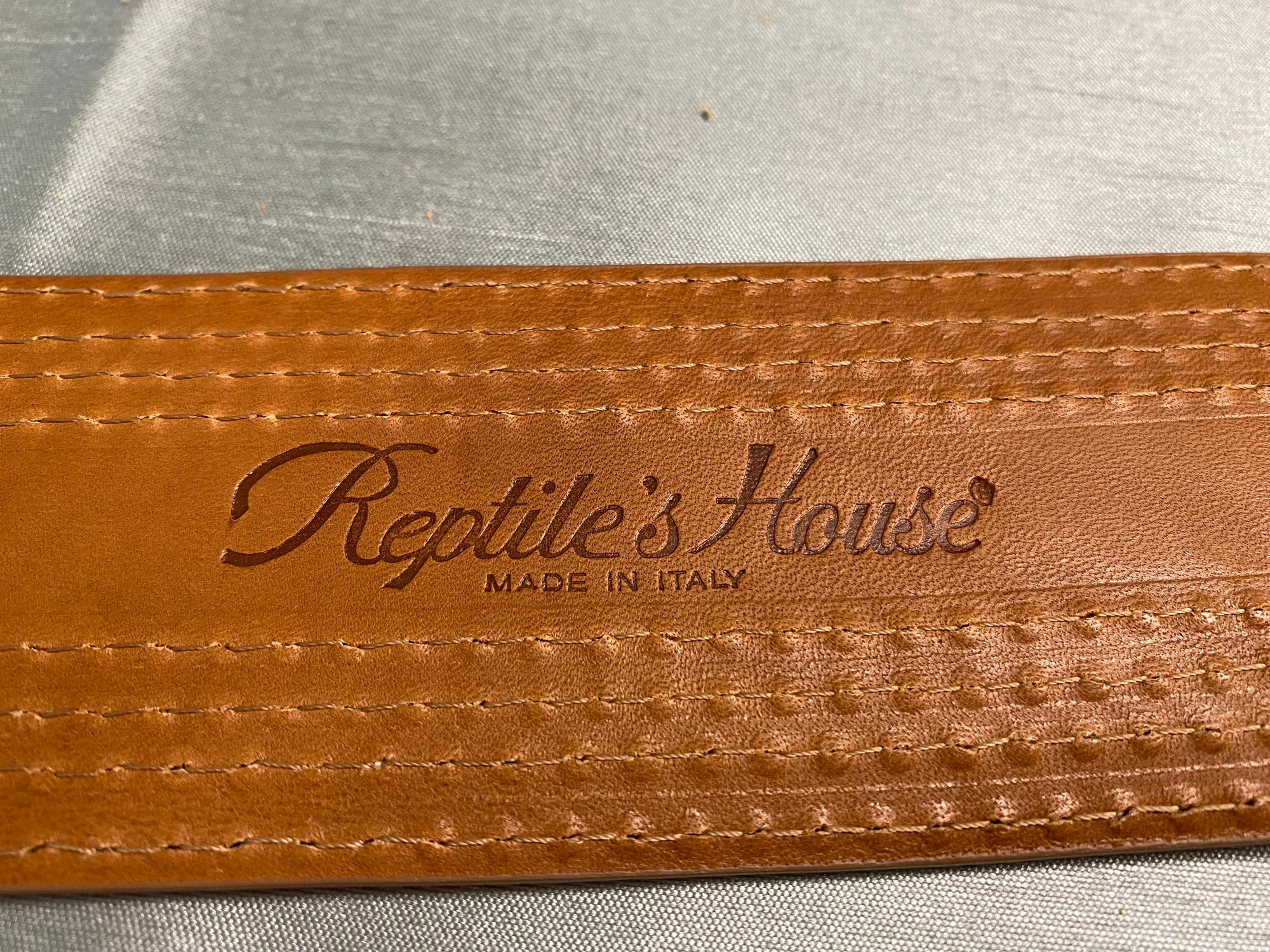 REPTILE'S HOUSE YELLOW SUEDE BELT