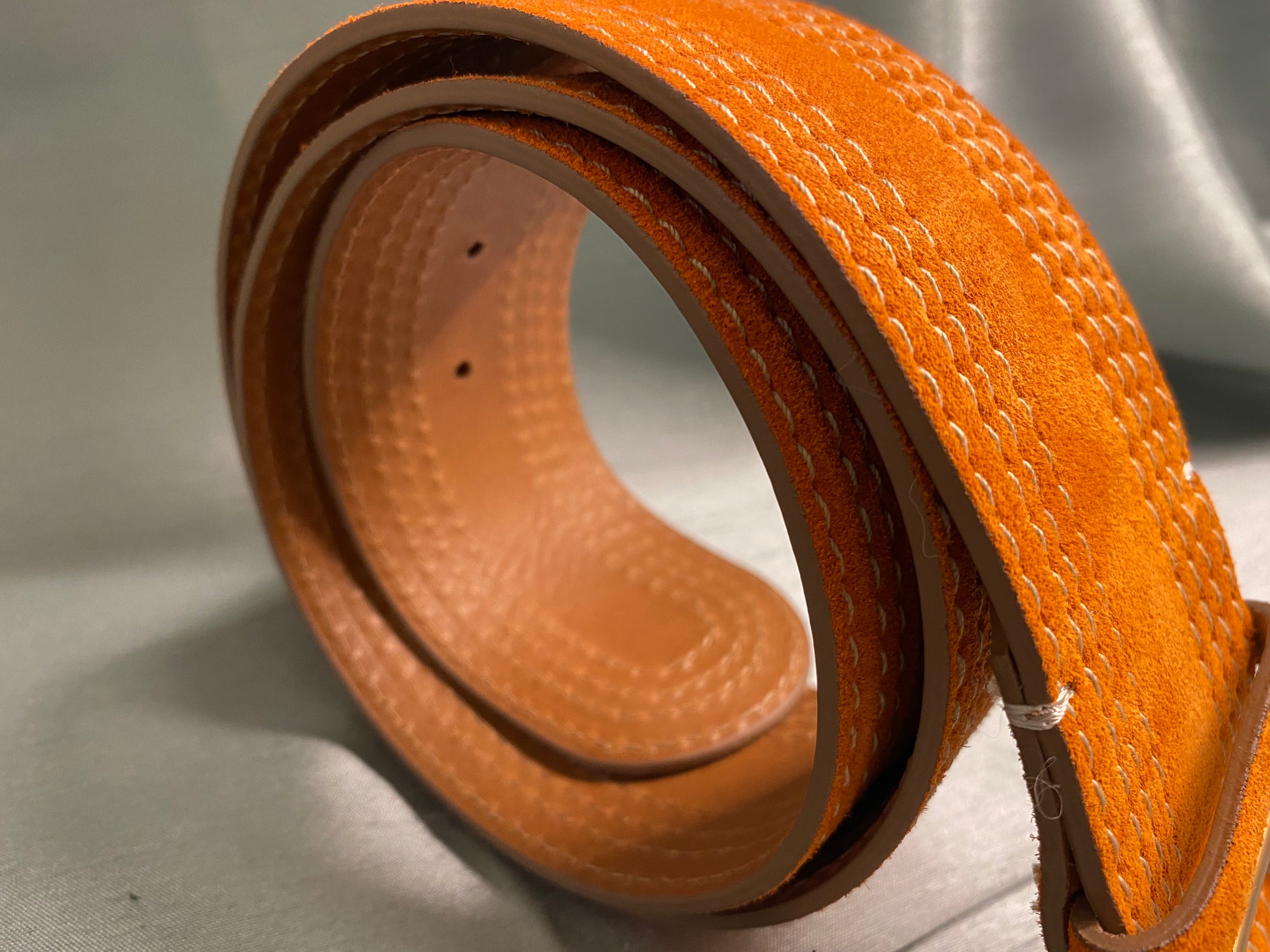 REPTILE'S HOUSE CINTURONE SUEDE ARANCIO