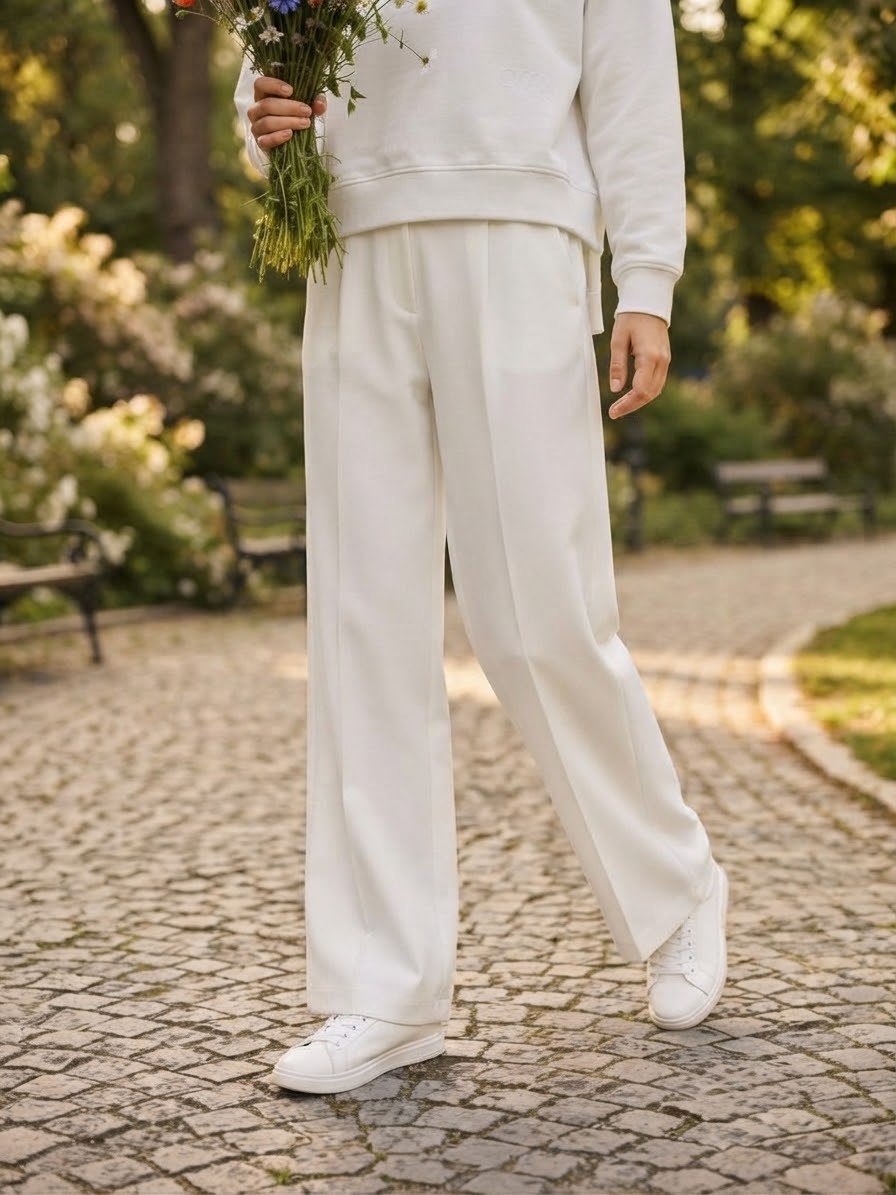 OWN PANTALONE FELPA IN COTONE ORGANICO