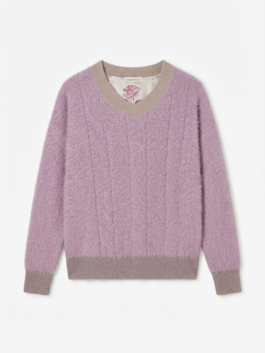 IN BED WITH YOU MAGLIA SCOLLO V TRECCE