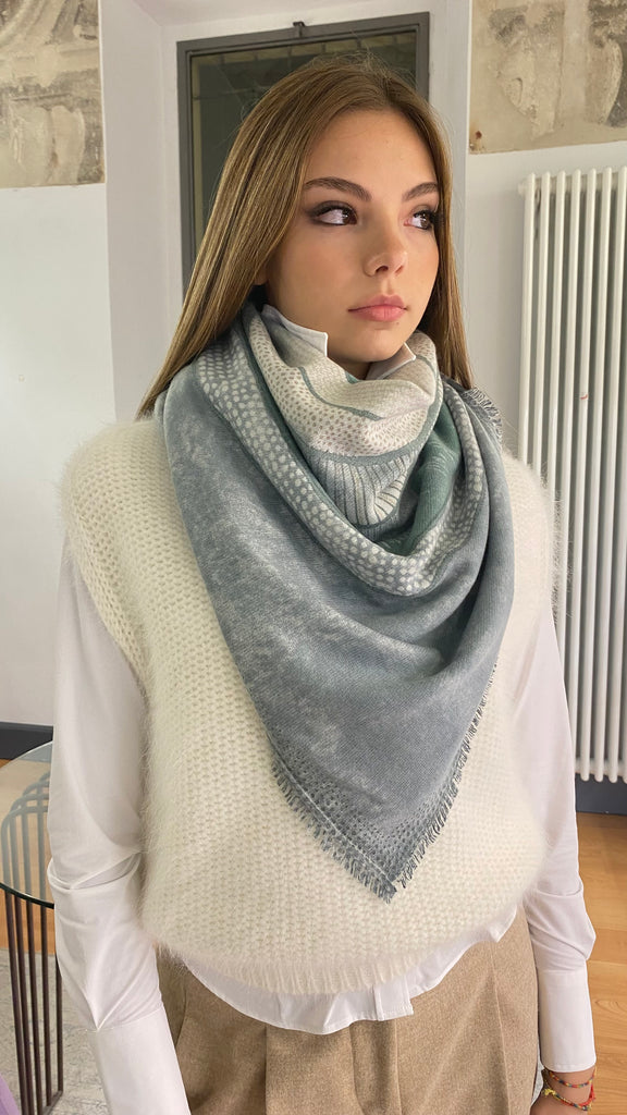 HEMISPHERE STOLA CASHMERE