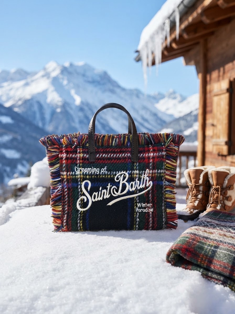 SAINT BARTH BAG MINI VANITY TARTAN
