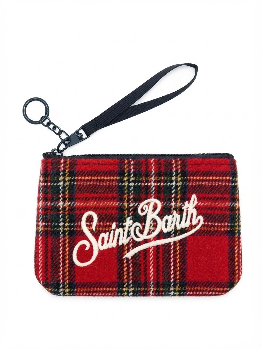 SAINT BARTH ALINE MINI POCHETTE TARTAN