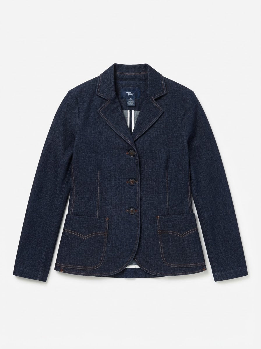 TADASHI GIACCA VELLUTINO EFFETTO DENIM