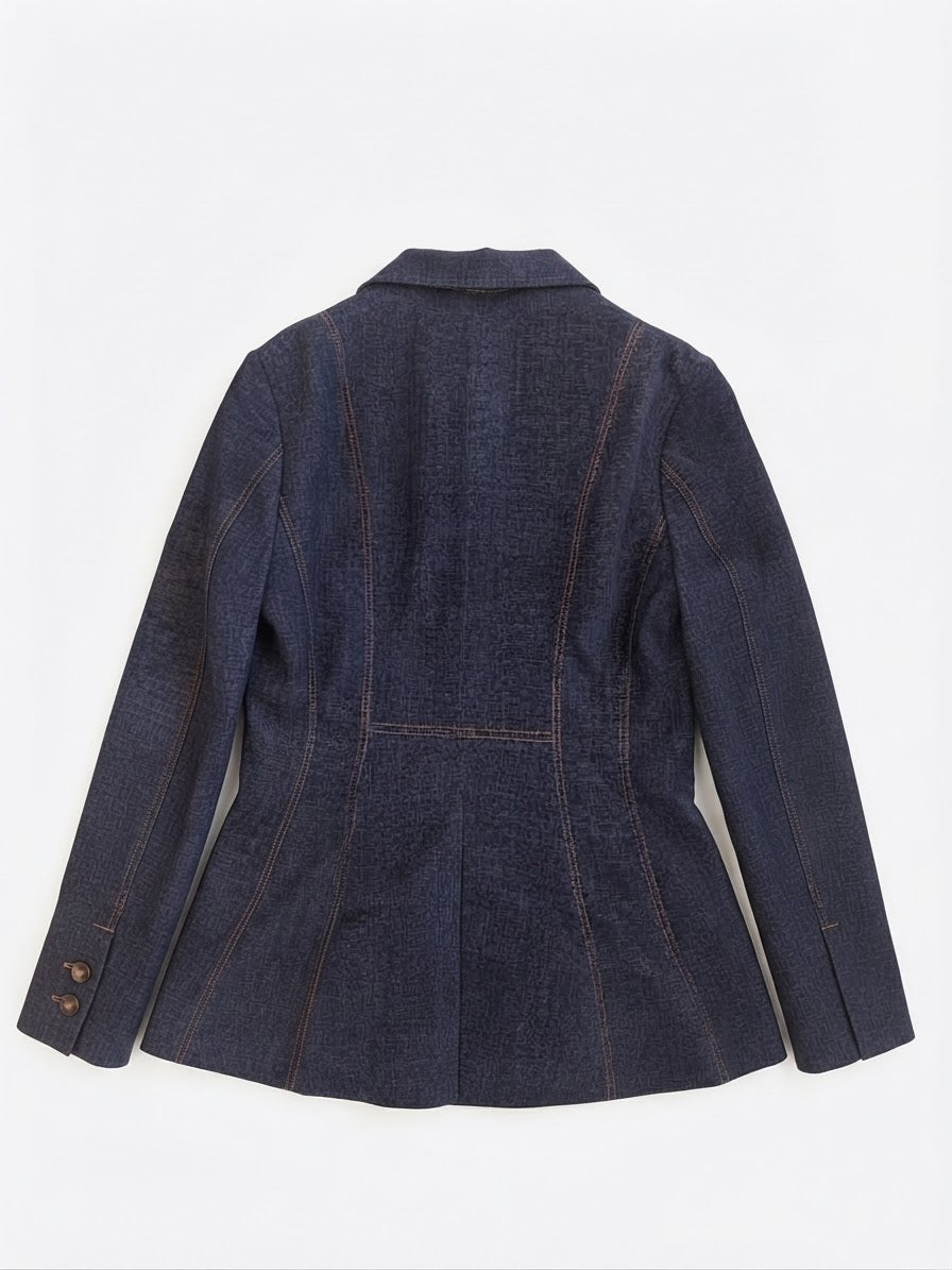 TADASHI GIACCA VELLUTINO EFFETTO DENIM