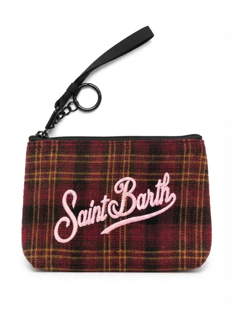 SAINT BARTH ALINE MINI POCHETTE TARTAN